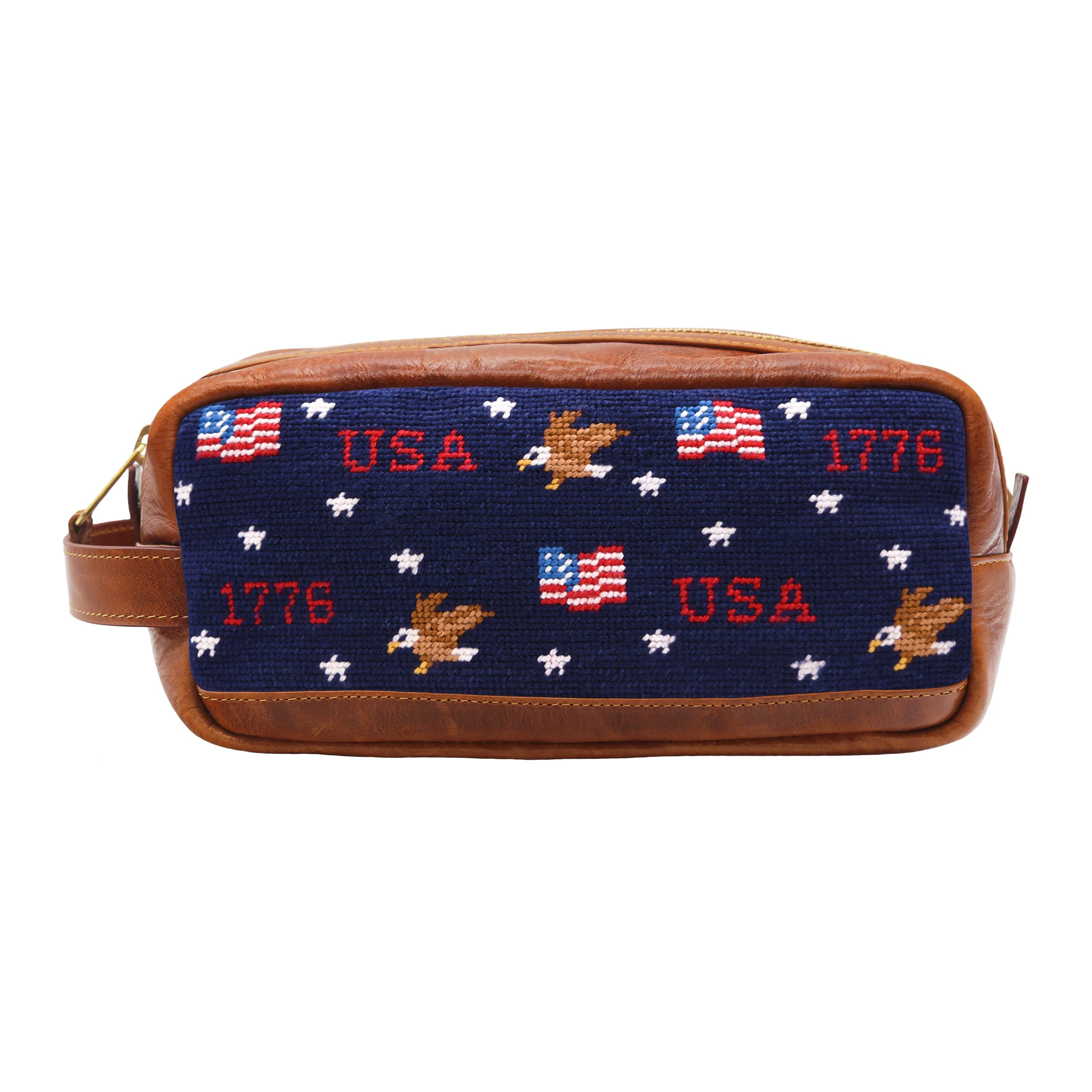 Americana Pattern Toiletry Bag (Dark Navy)