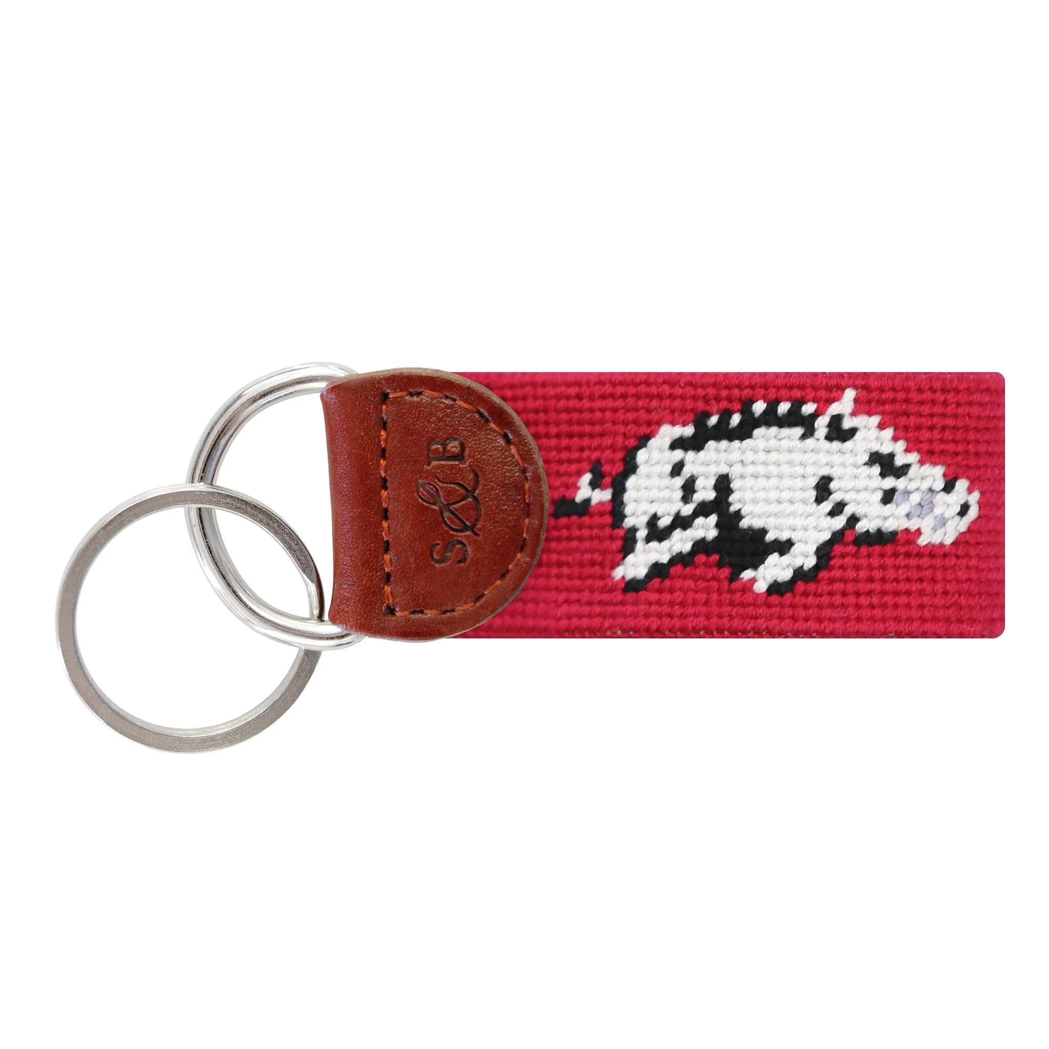 Arkansas Key Fob (Cranberry)