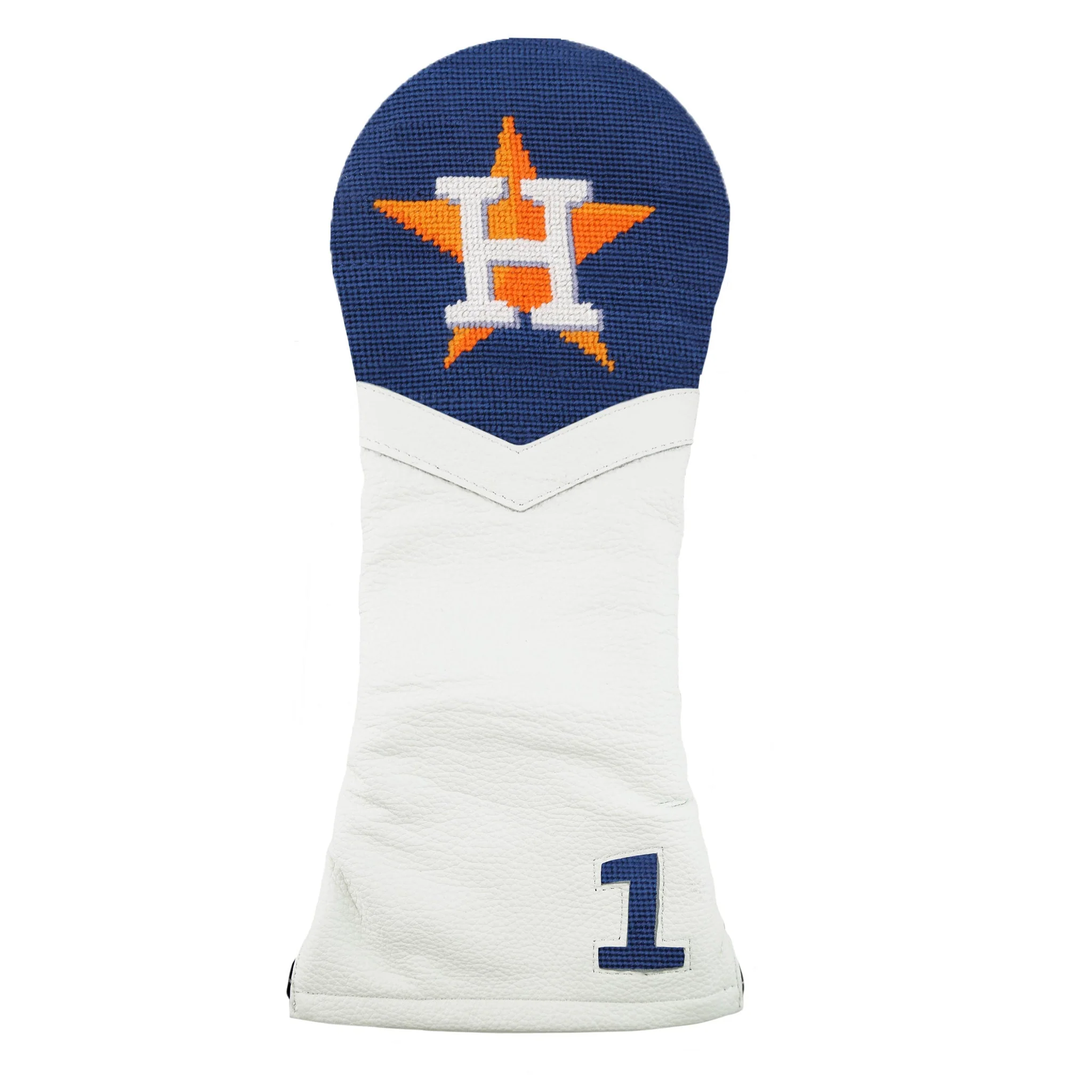 Houston Astros Drive Headcover (Classic Navy) (White Leather)