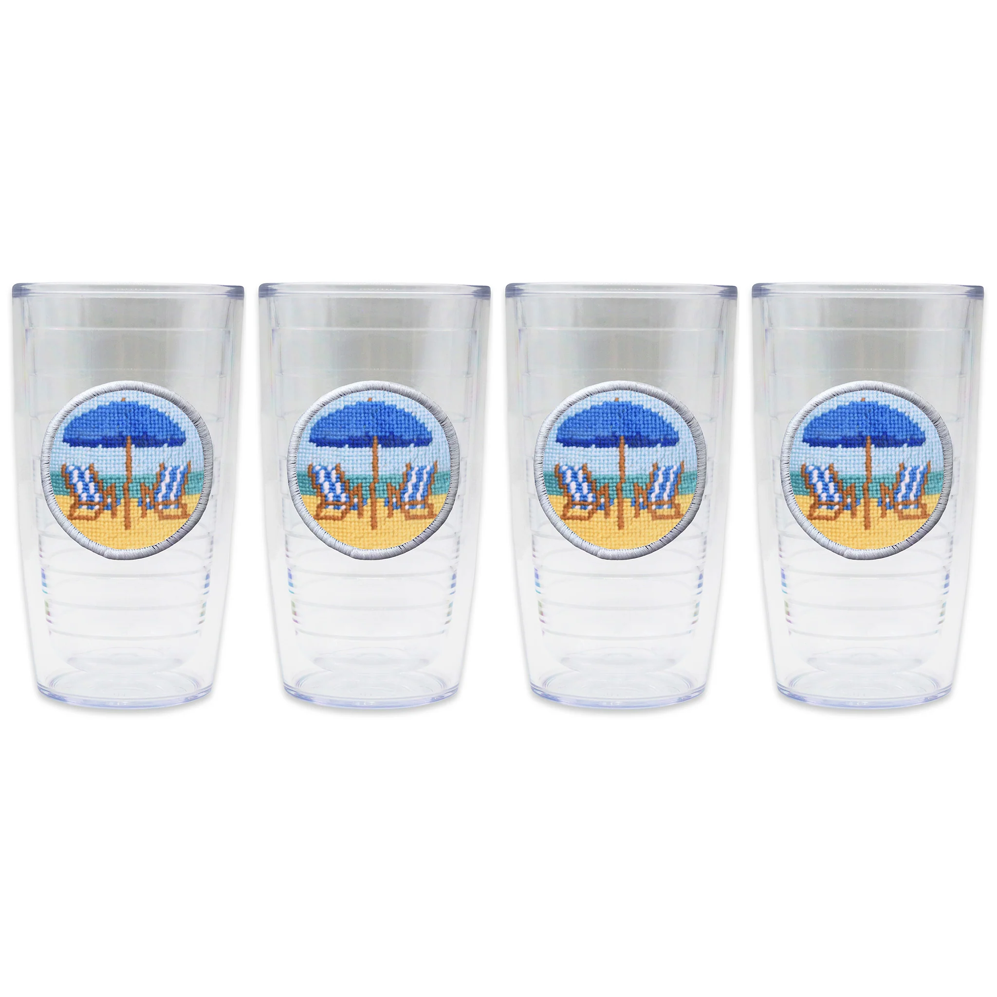 Beach Chairs Scene Tumbler (Cobalt Chairs) - Image 2