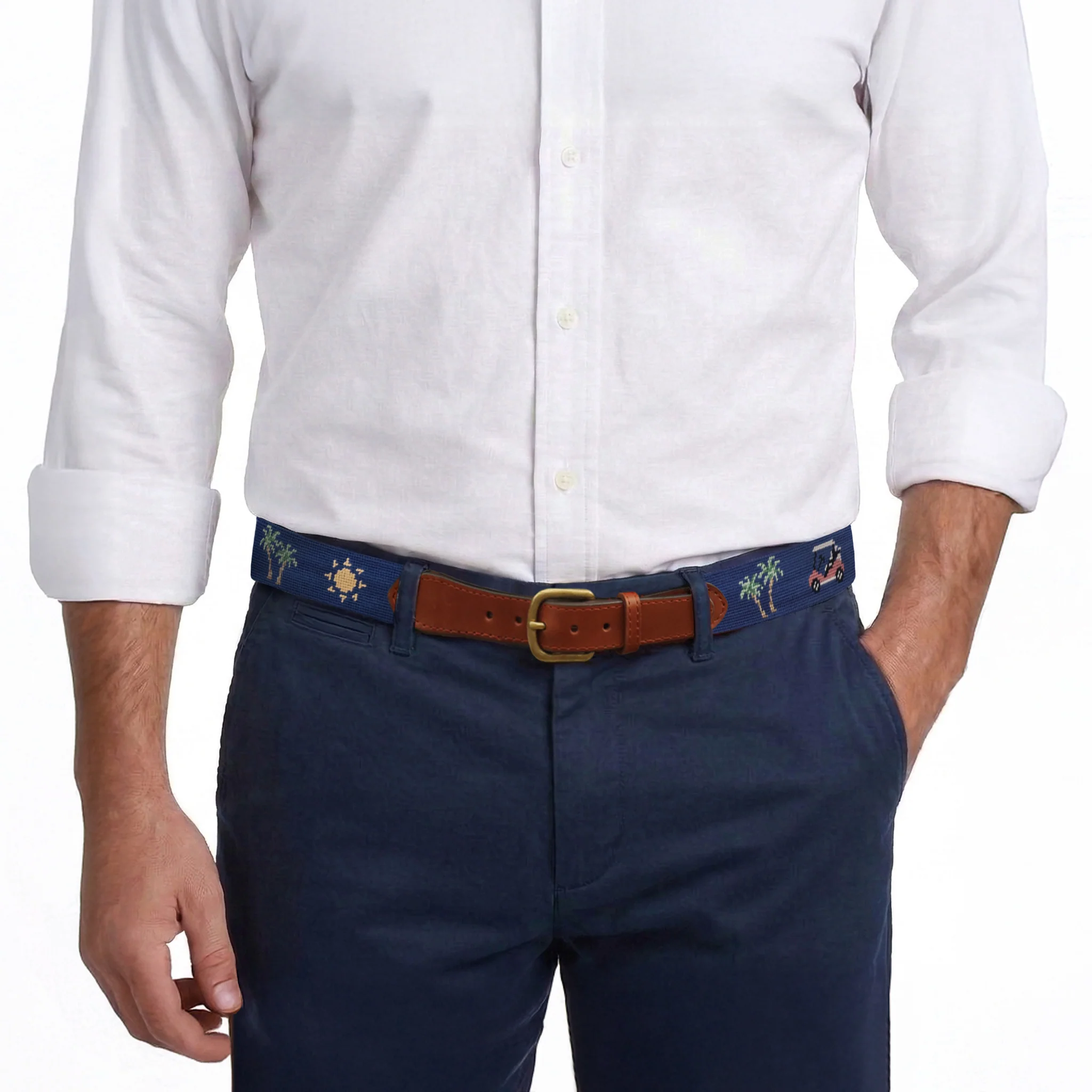 Beachy Golf Belt (Classic Navy) - Image 9