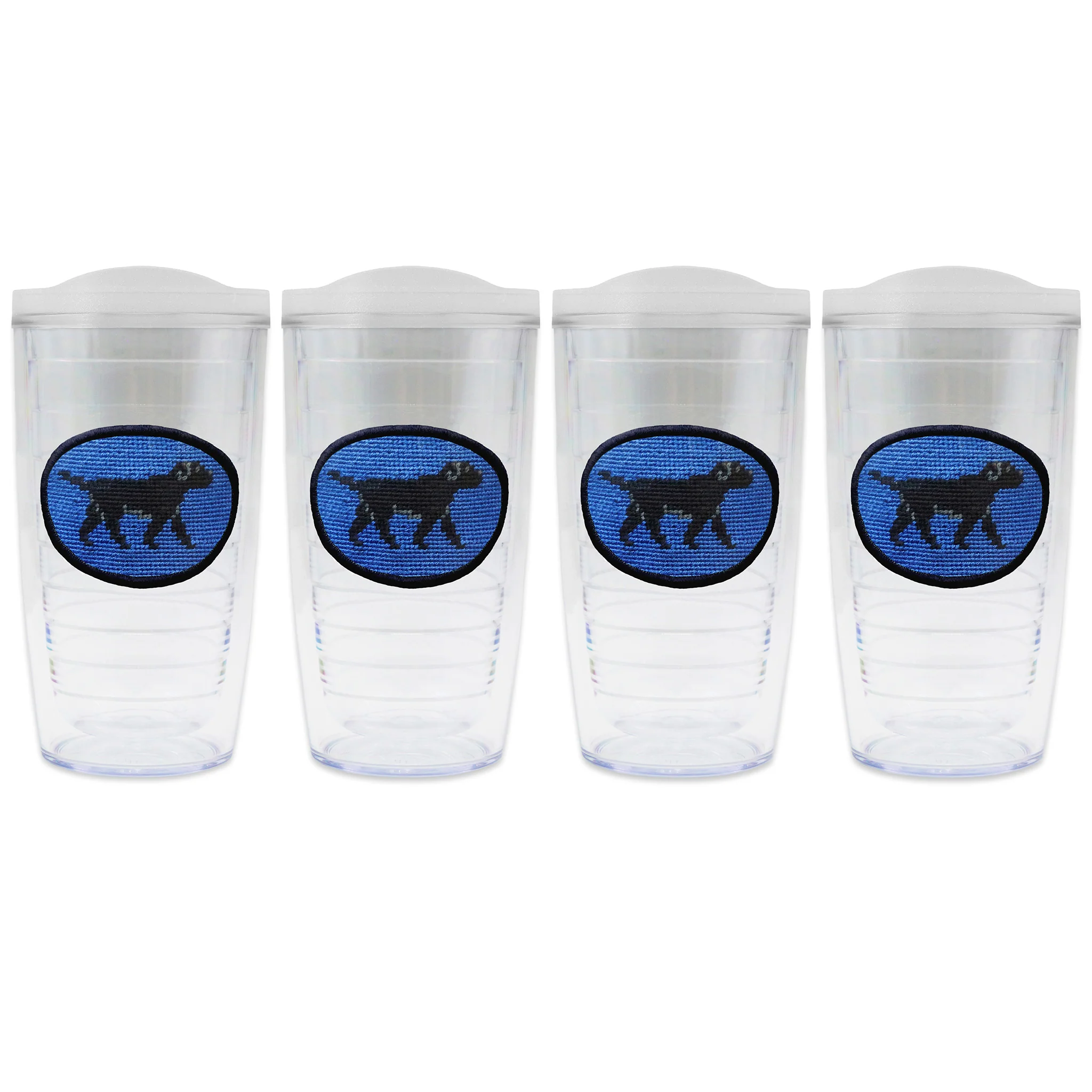 Black Lab Walking Tumbler Set with Lids