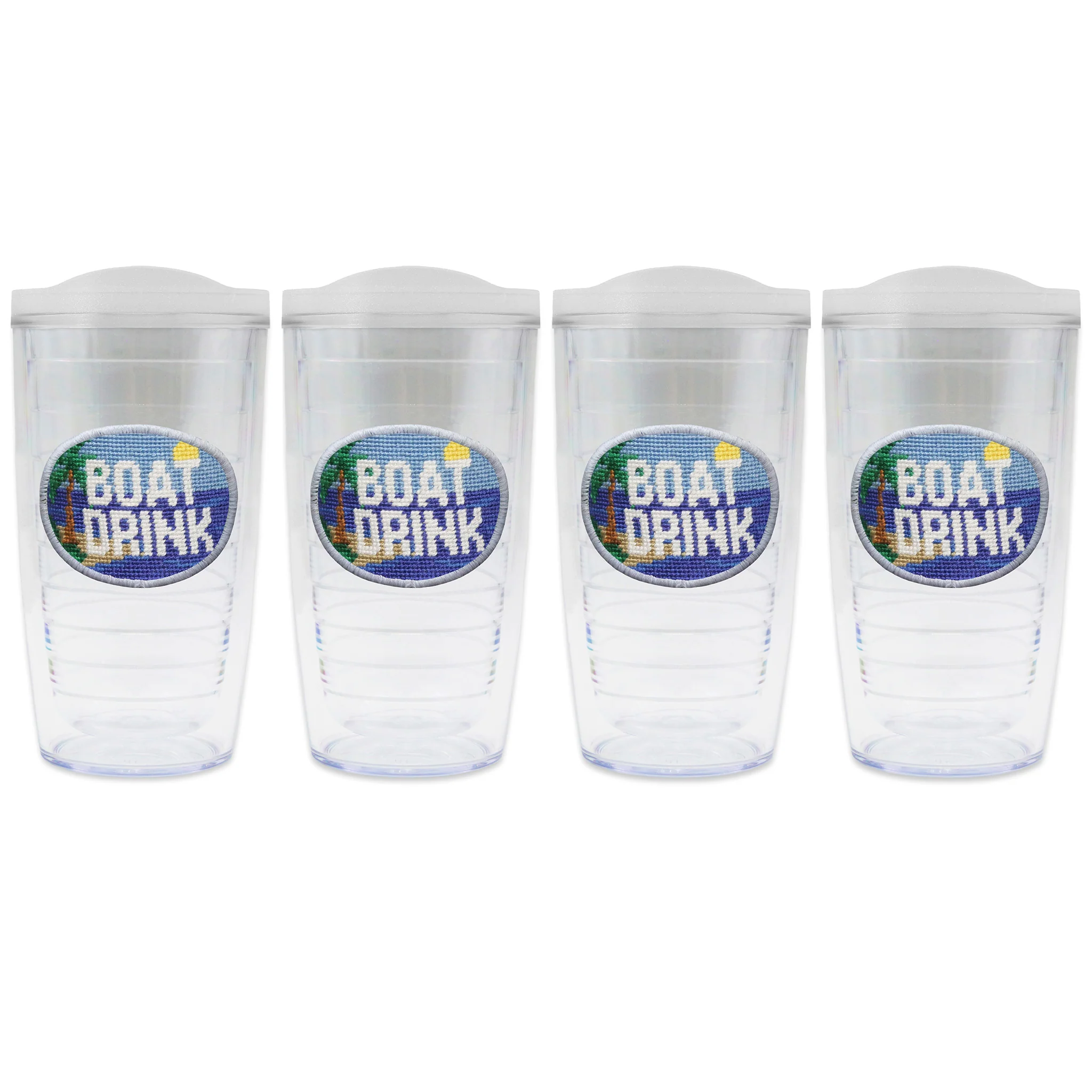 Boat Drink Tumbler Set with Lids