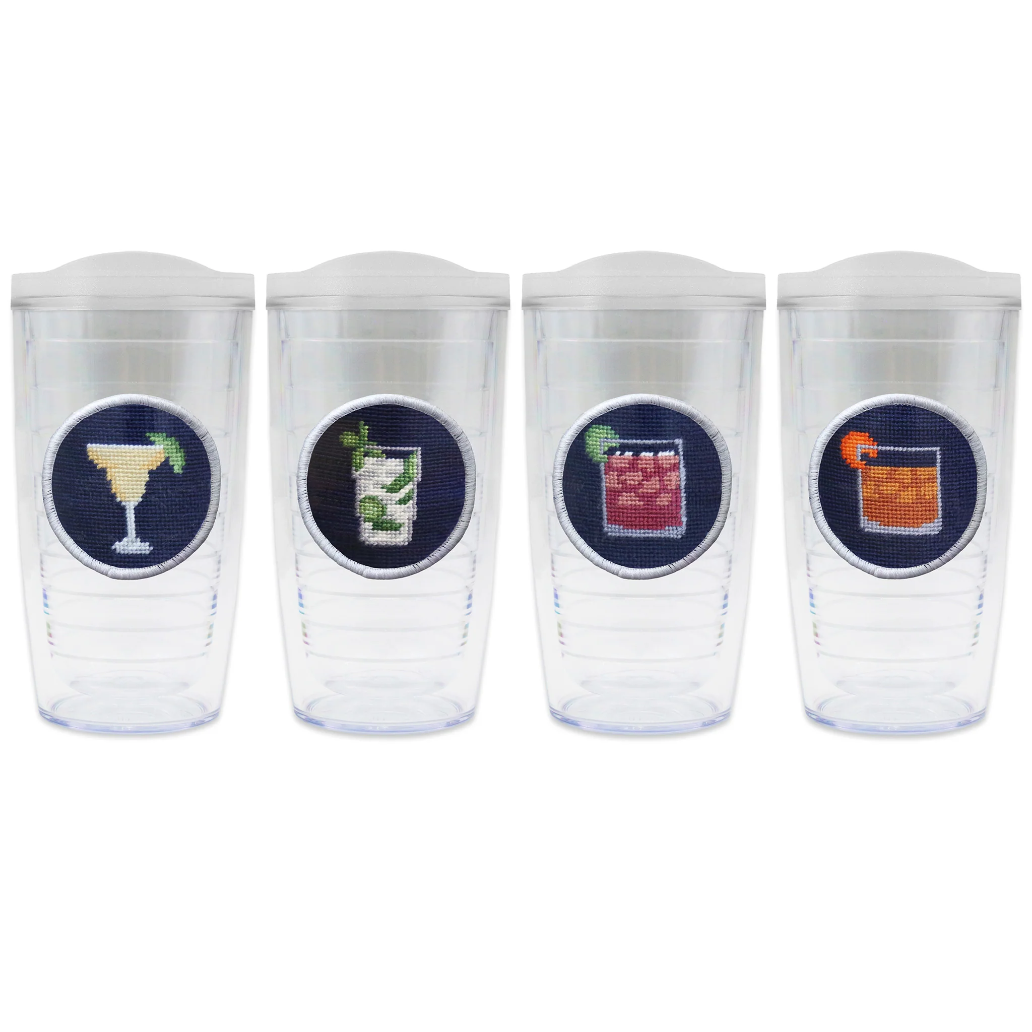 Cocktails Tumbler Set with Lids