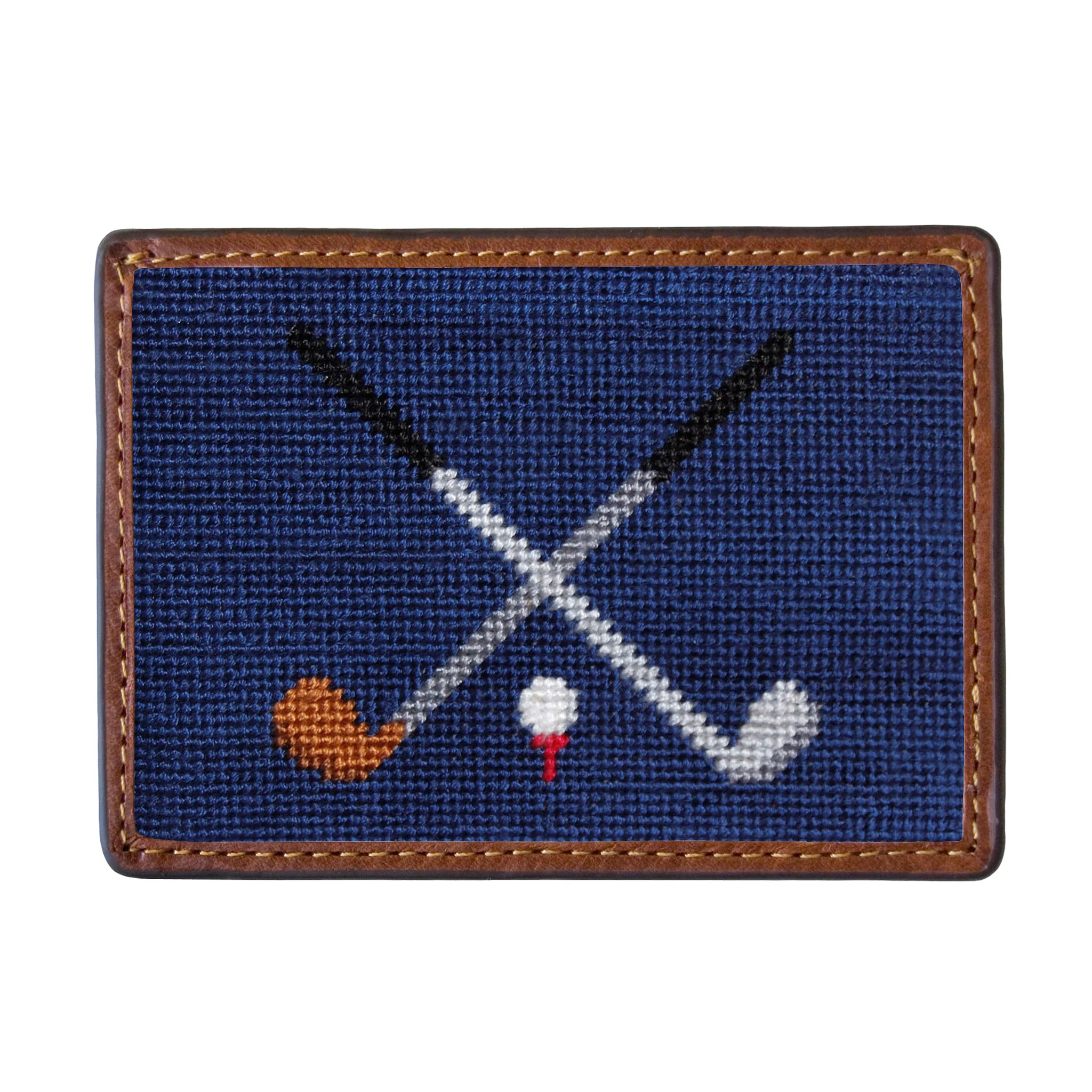 Crossed Clubs Card Wallet (Classic Navy)