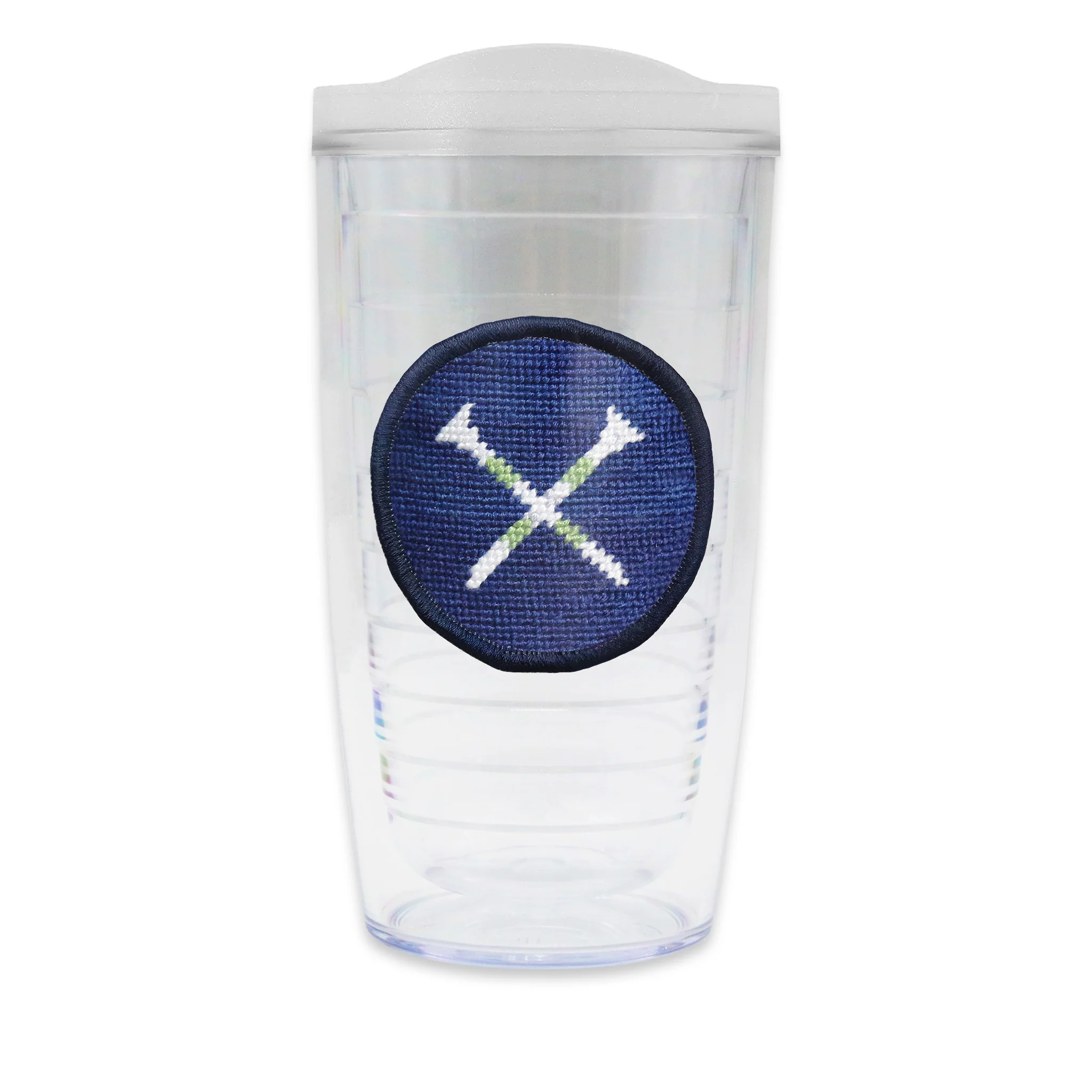 Crossed Golf Tees Tumbler with Lid