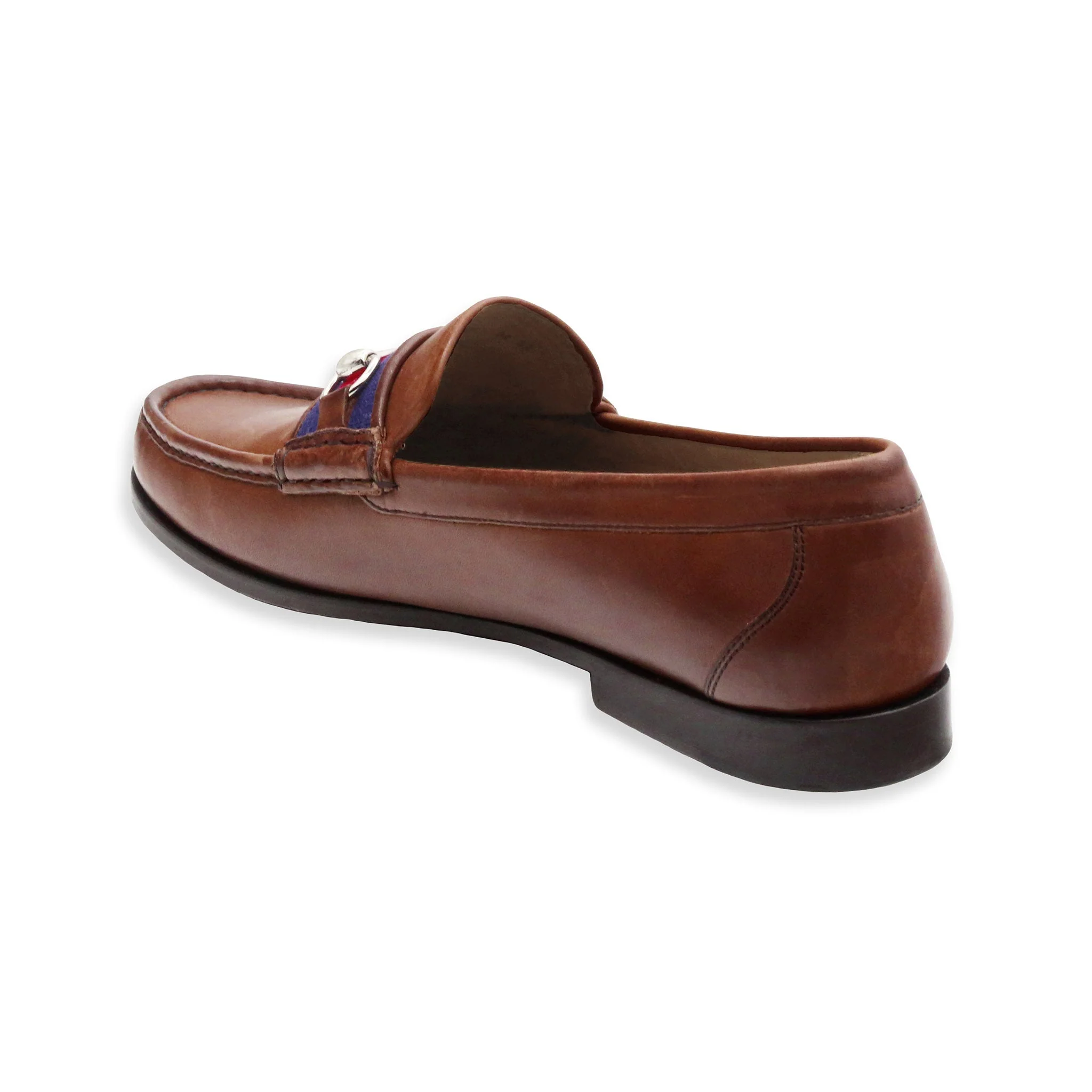 Dancing Bears Downing Bit Loafers (Dark Navy) (Chestnut Leather) - Image 4