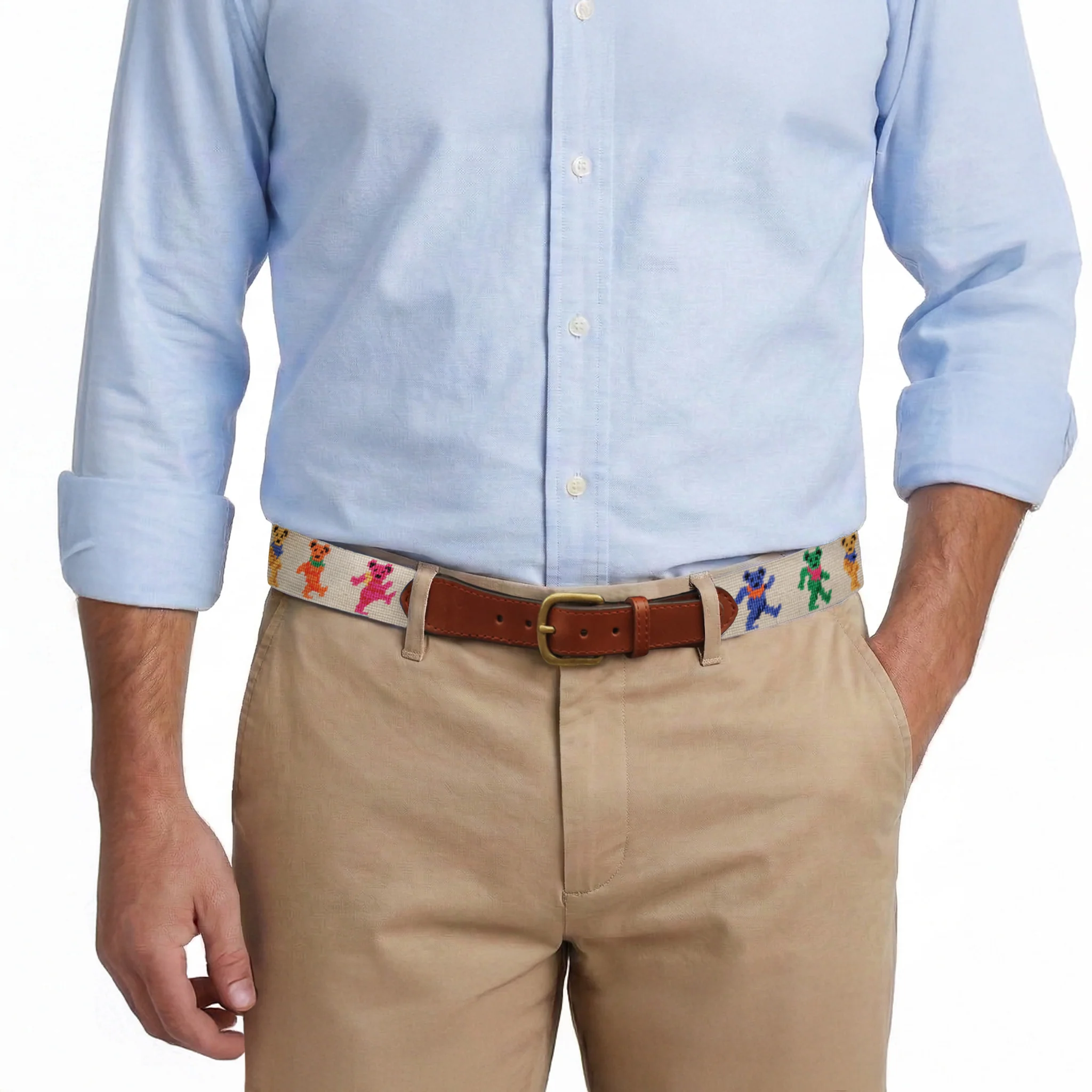 Dancing Bears Belt (Oatmeal) - Image 4
