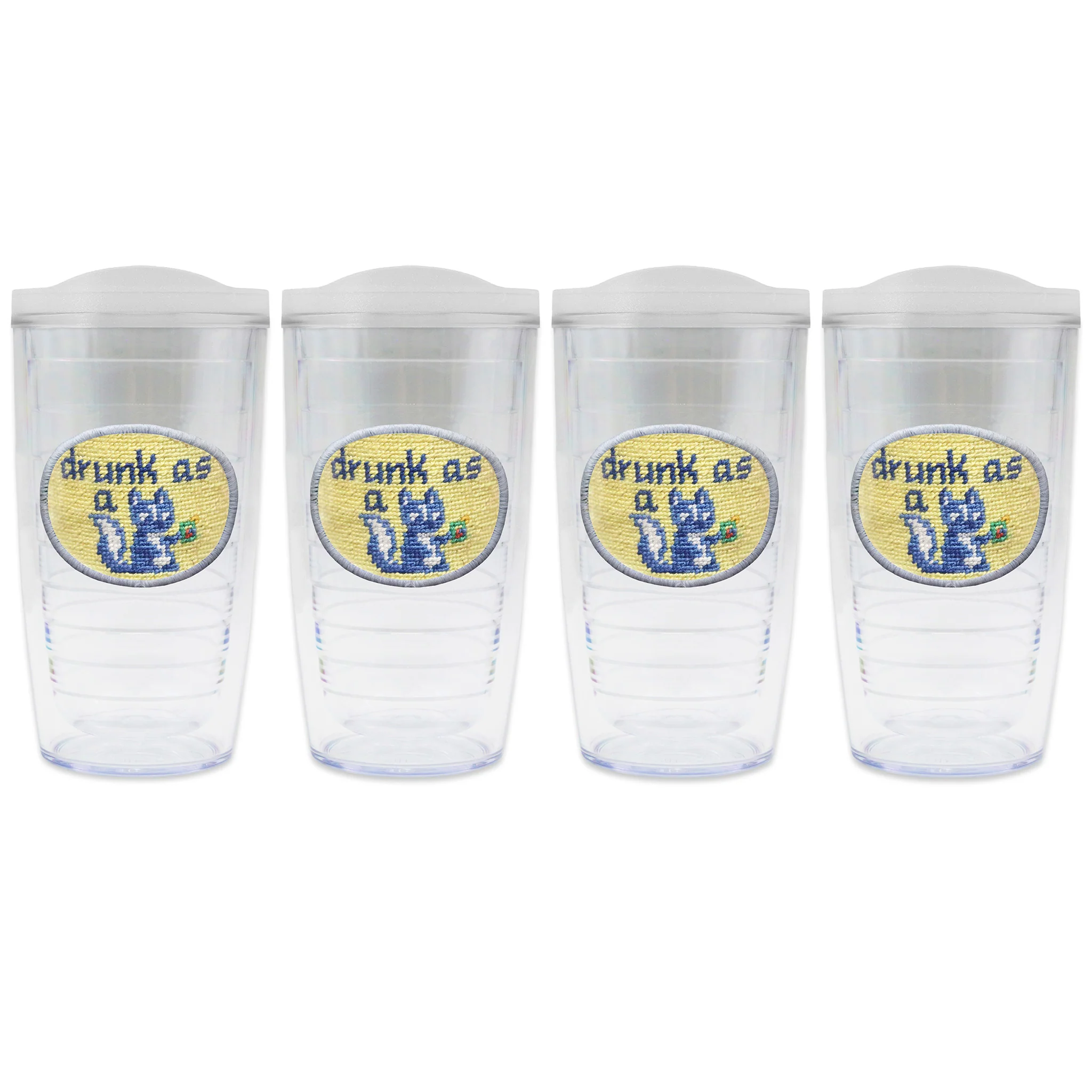 Drunk as a Skunk Tumbler Set with Lids