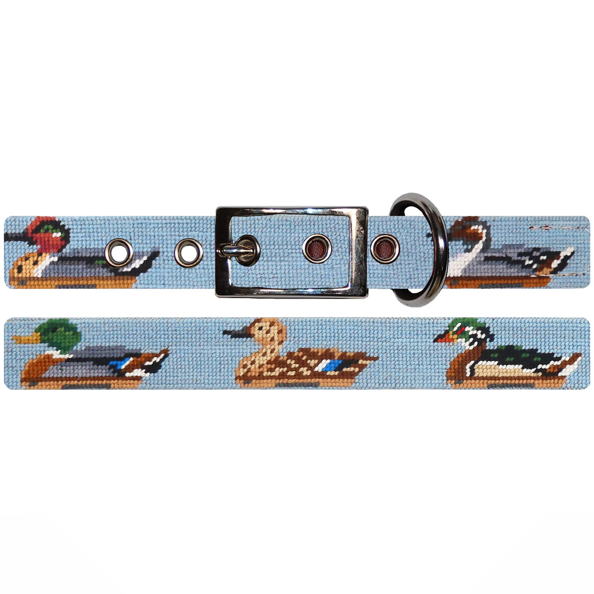 Duck Decoys Dog Collar (Antique Blue) - Image 2
