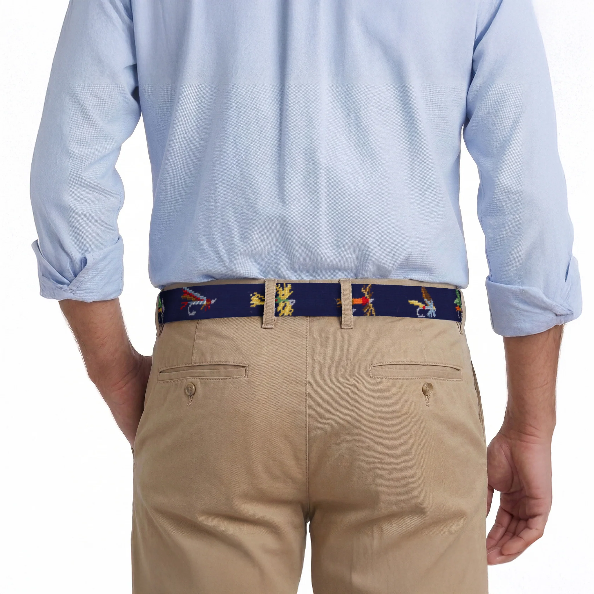 Fishing Flies Belt (Dark Navy) - Image 5