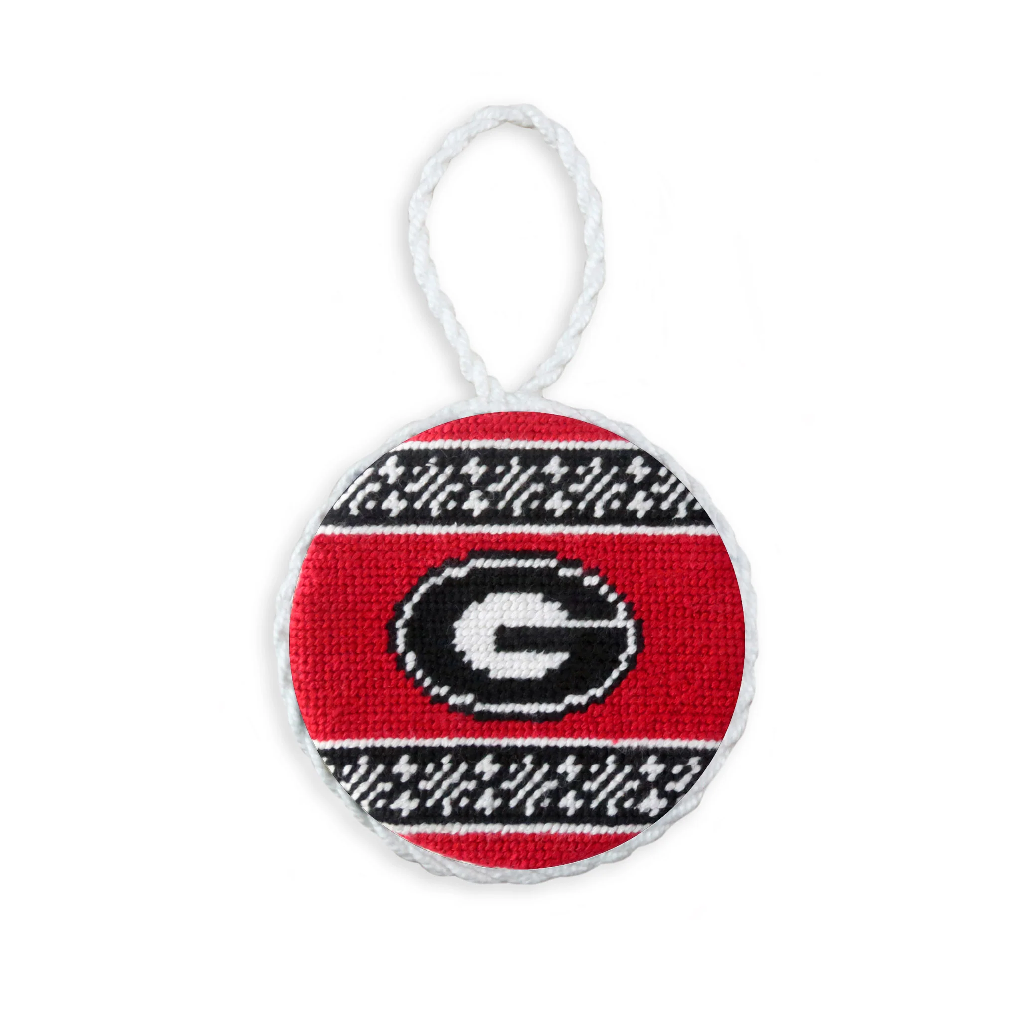 Georgia G Fairisle Ornament (Red)
