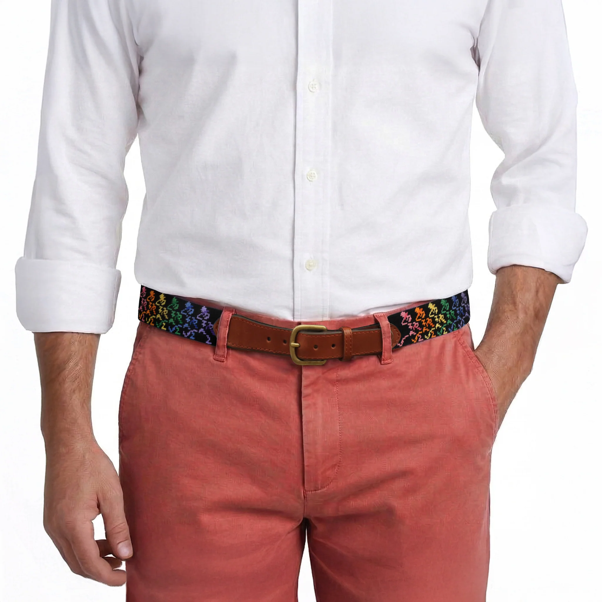 Grateful Dead Dancing Skeletons Belt (Black) - Image 7