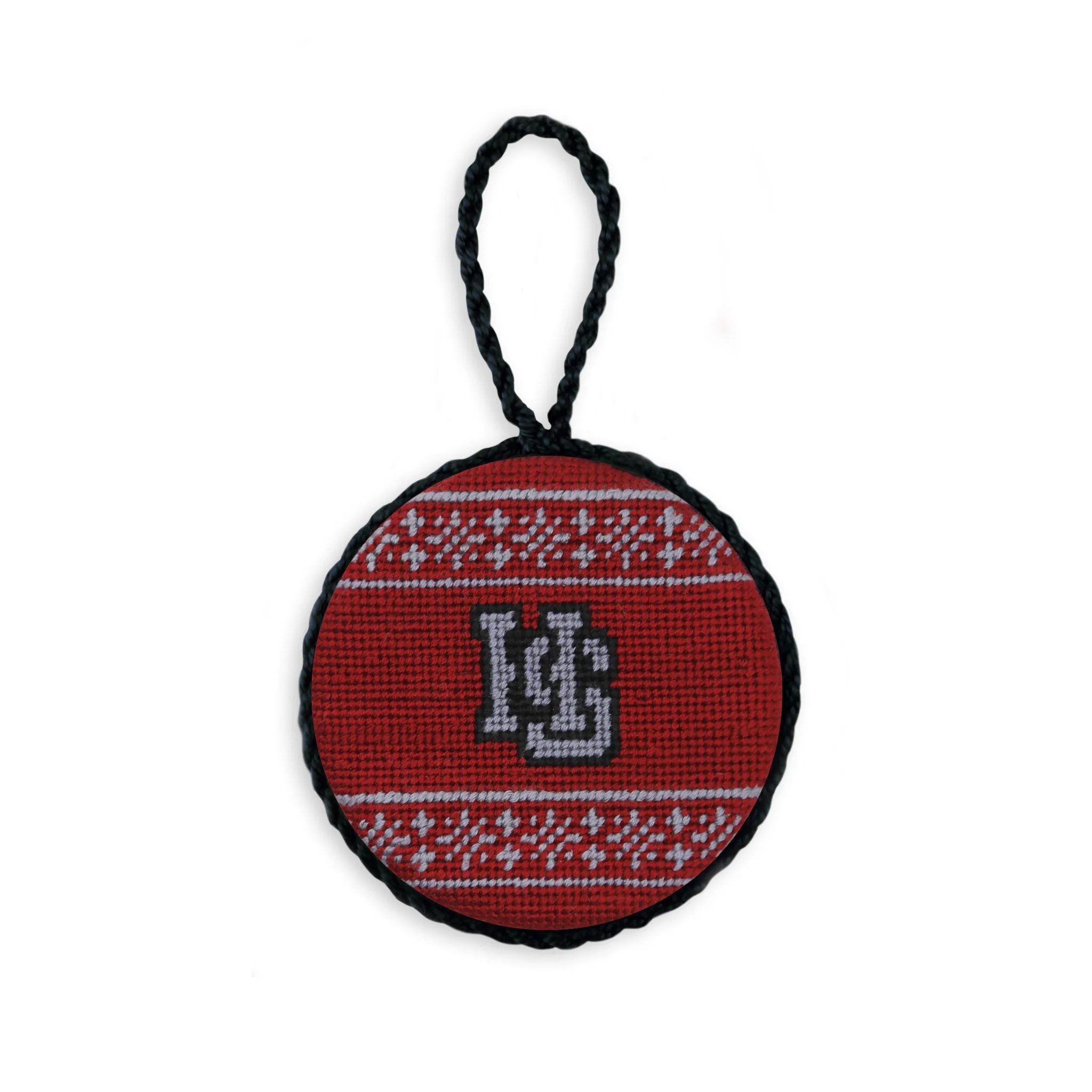 Hampden Sydney Fairisle Ornament (Garnet) (Final Sale)