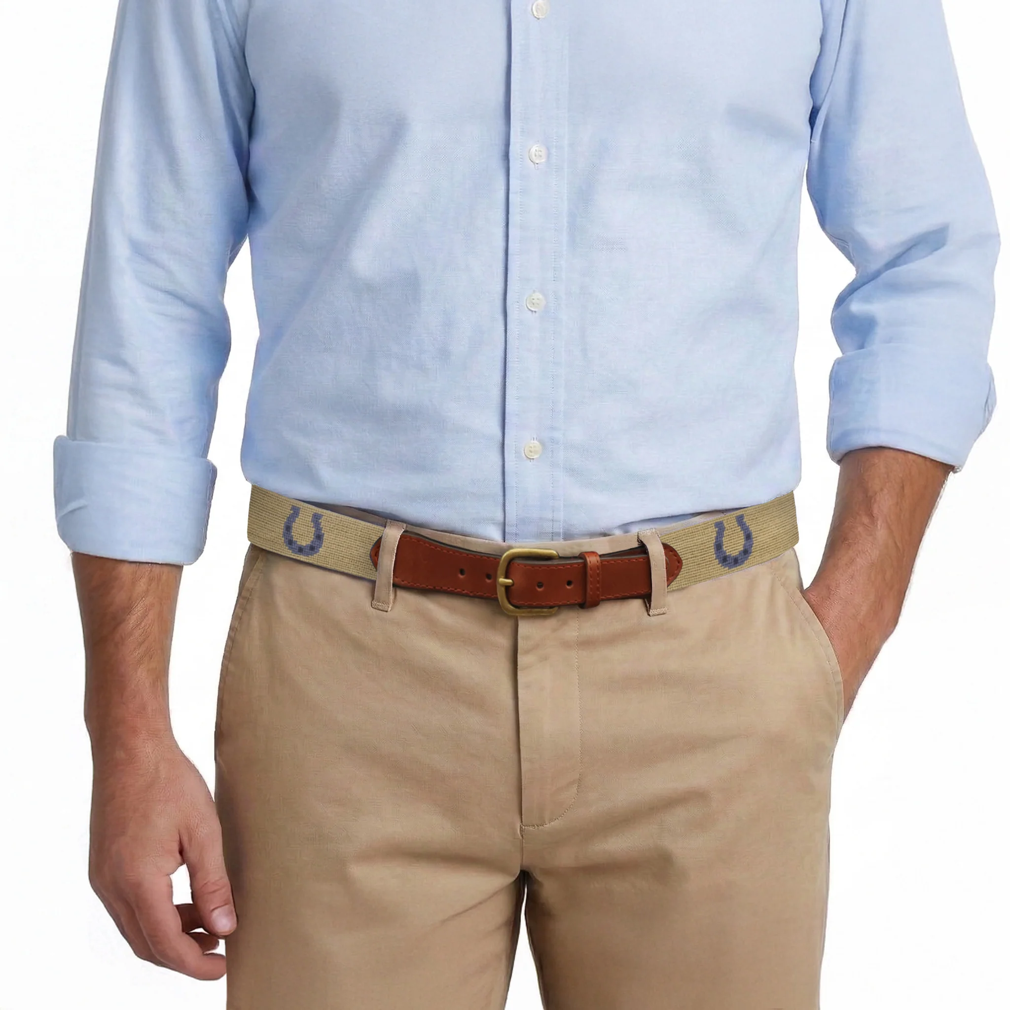 Horseshoe Belt (Dark Khaki) - Image 4