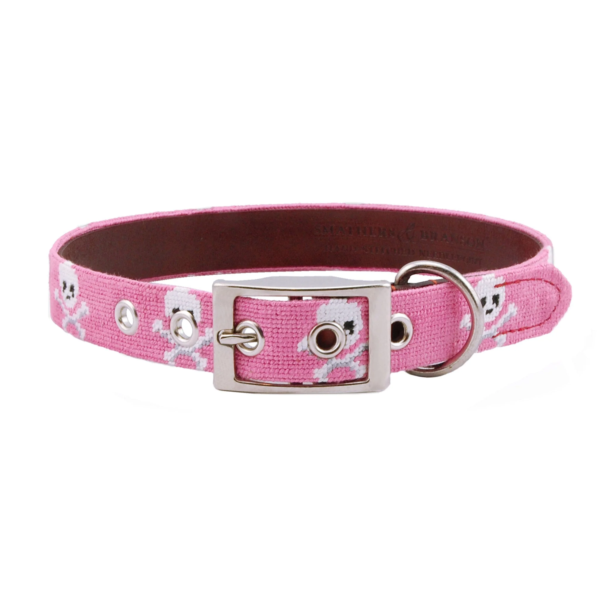 Jolly Roger Dog Collar (Pink)