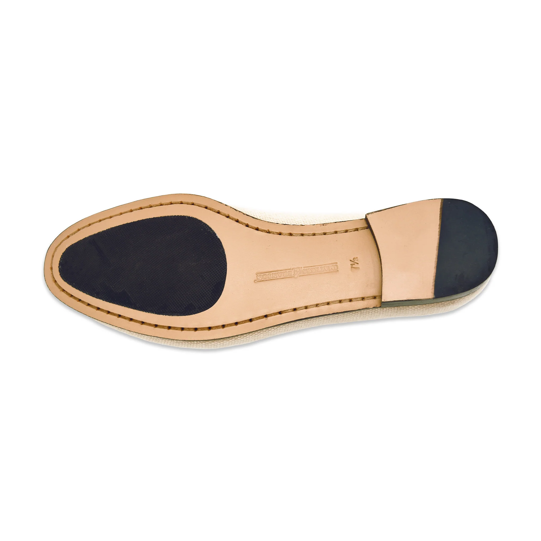 Jolly Roger Women's Linen Belgian Loafers (Navy Linen) - Image 6
