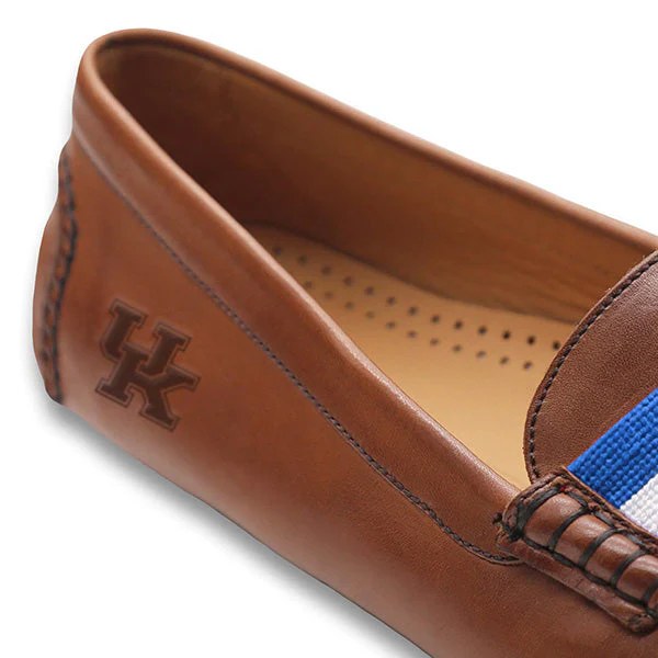 Kentucky Surcingle Driving Shoes (Blue-White) (Chestnut Leather-Logo) - Image 3