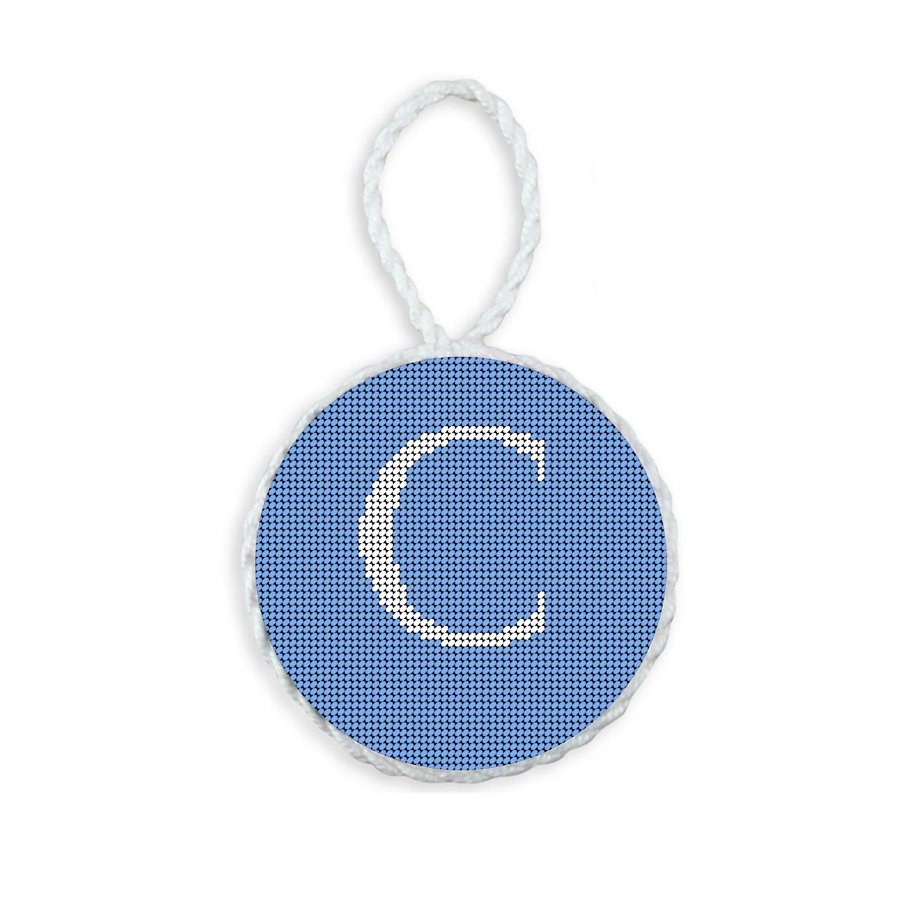 Letter with Date Ornament - Baby Blue - Image 4