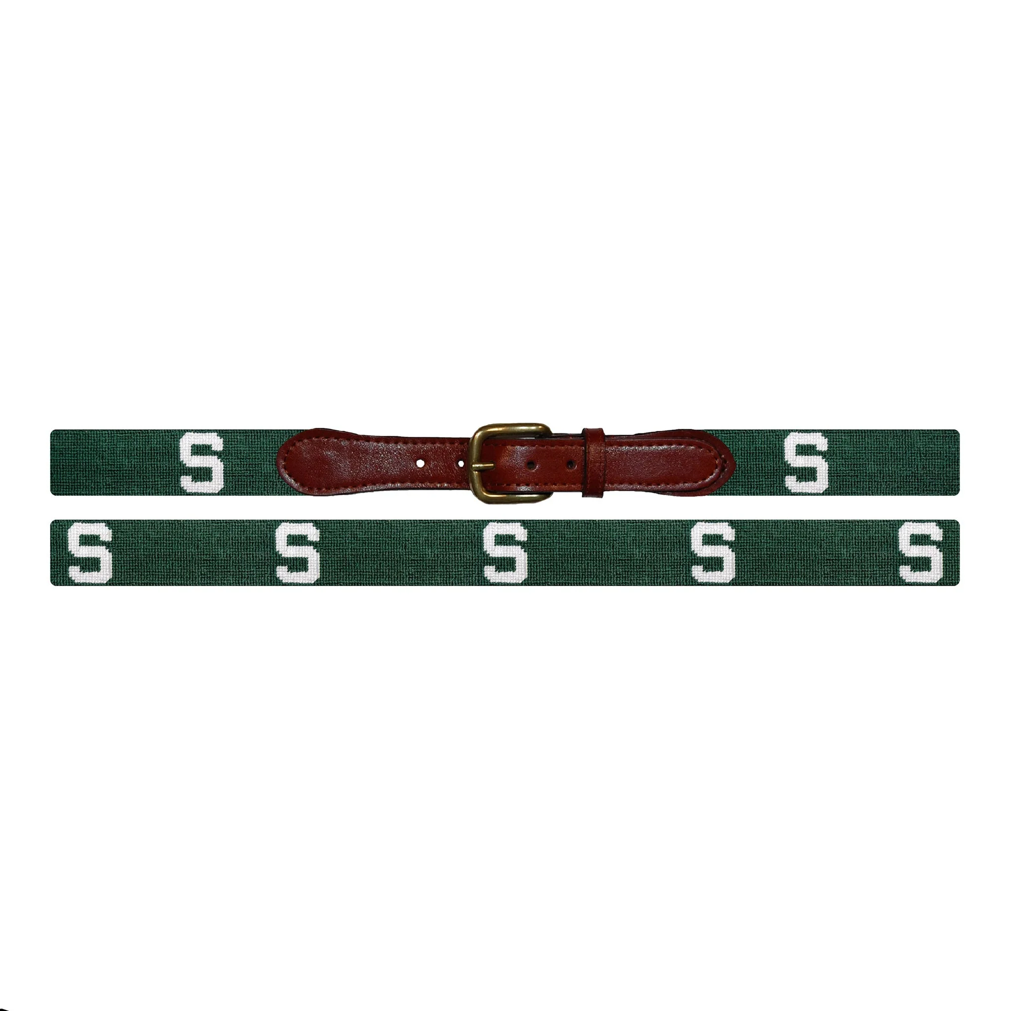 Michigan State S Belt (Dark Pine) - Image 2