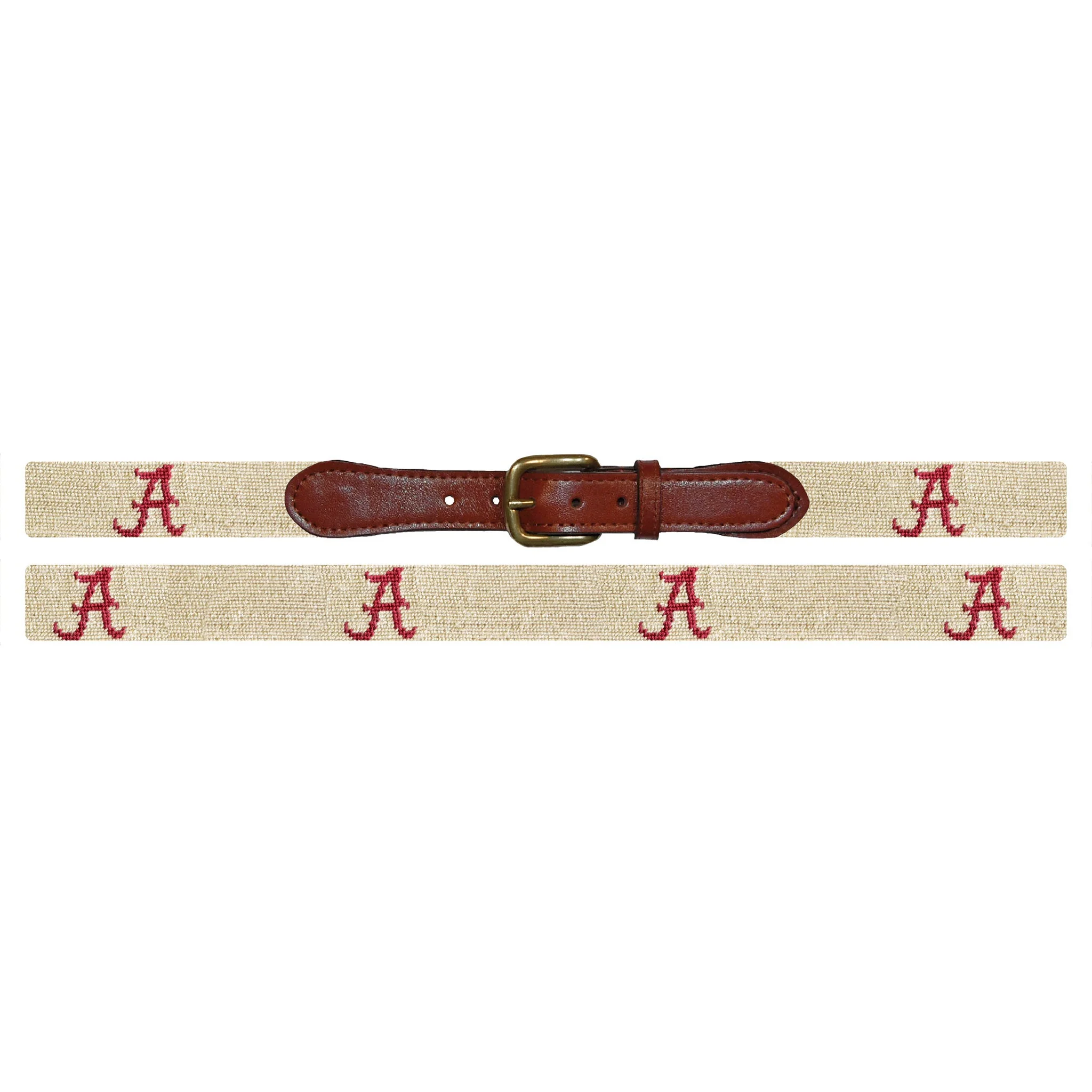 Monogrammed Alabama Belt (Light Khaki) - Image 2