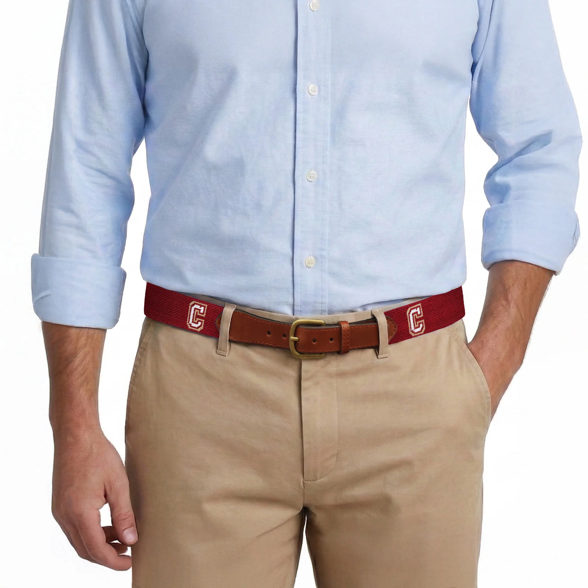 College of Charleston Belt (Garnet) - Image 4