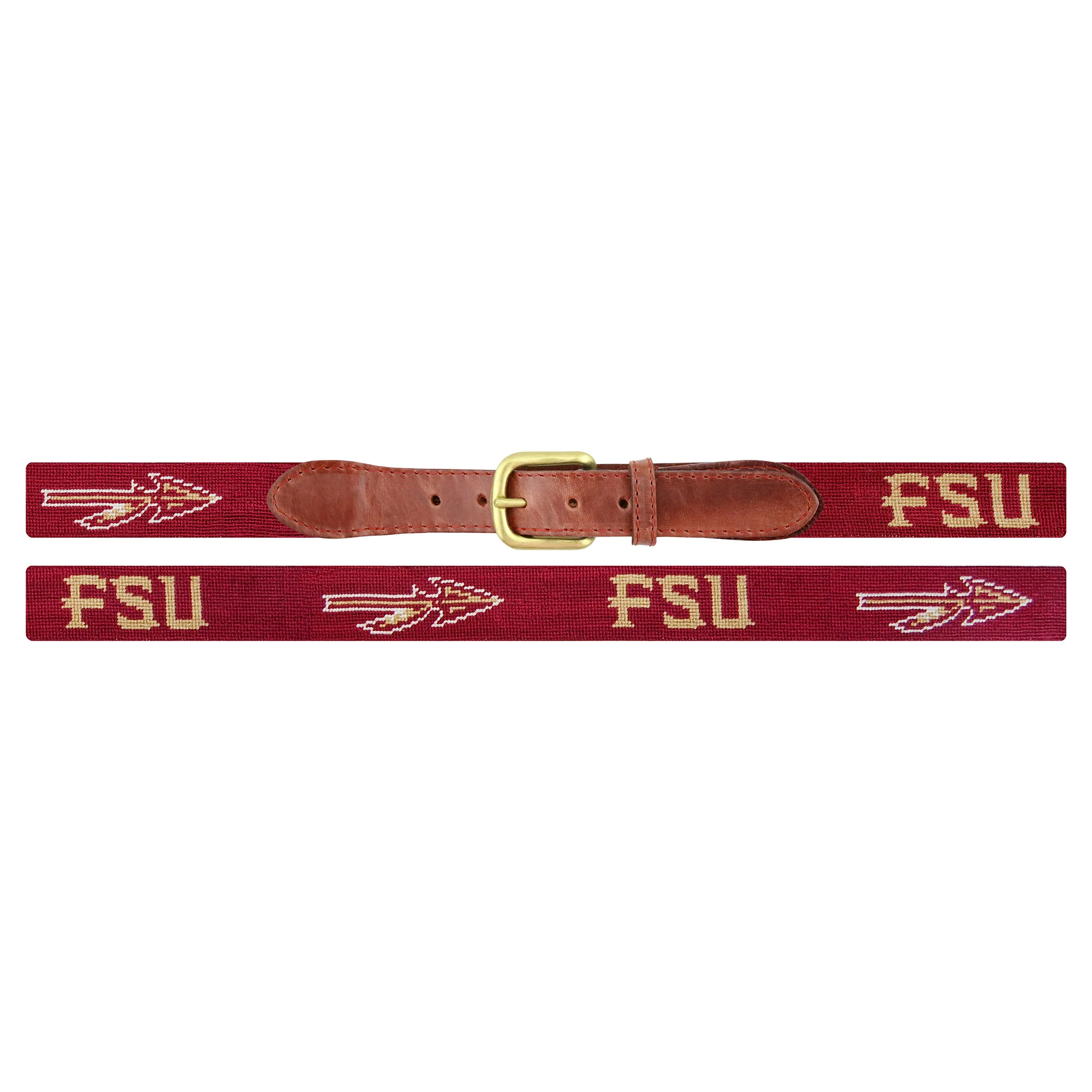 Monogrammed Florida State Belt (Garnet) - Image 2