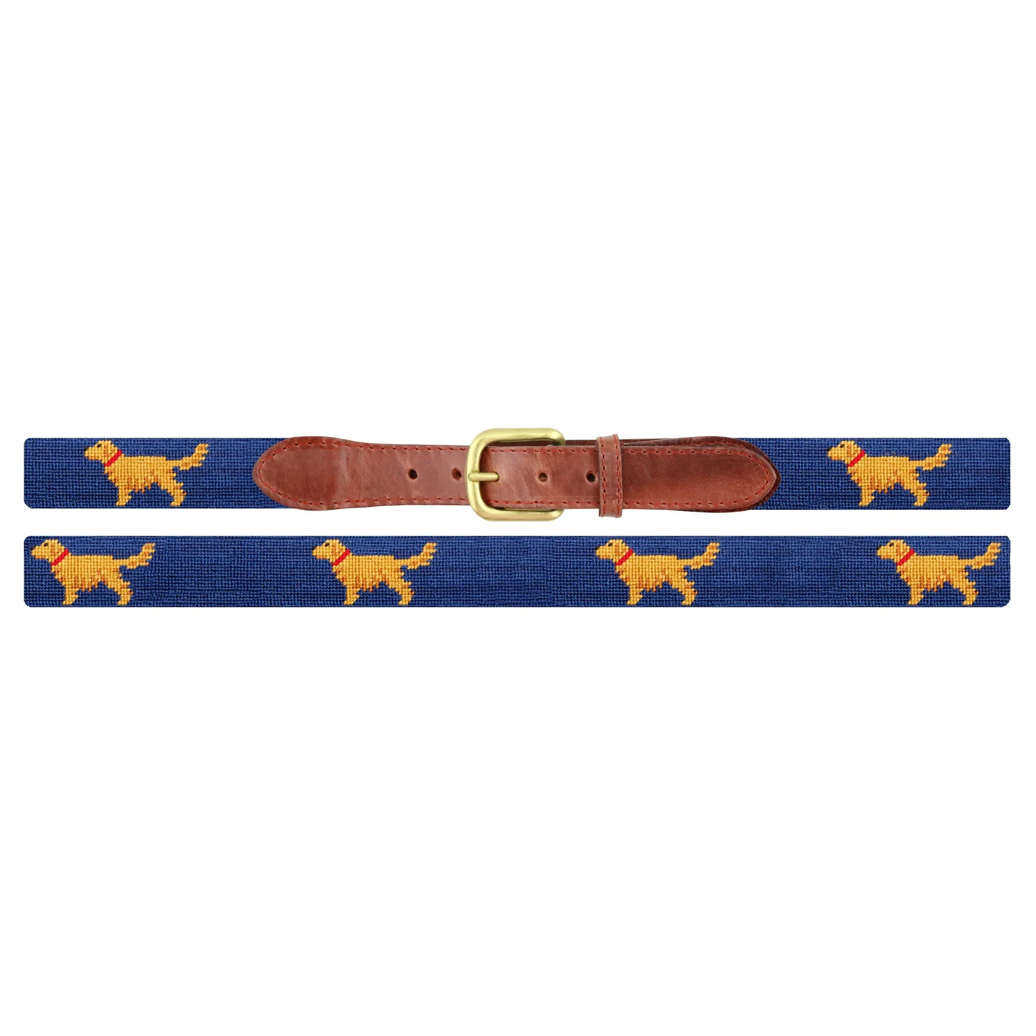Monogrammed Golden Retriever Belt (Classic Navy) - Image 2