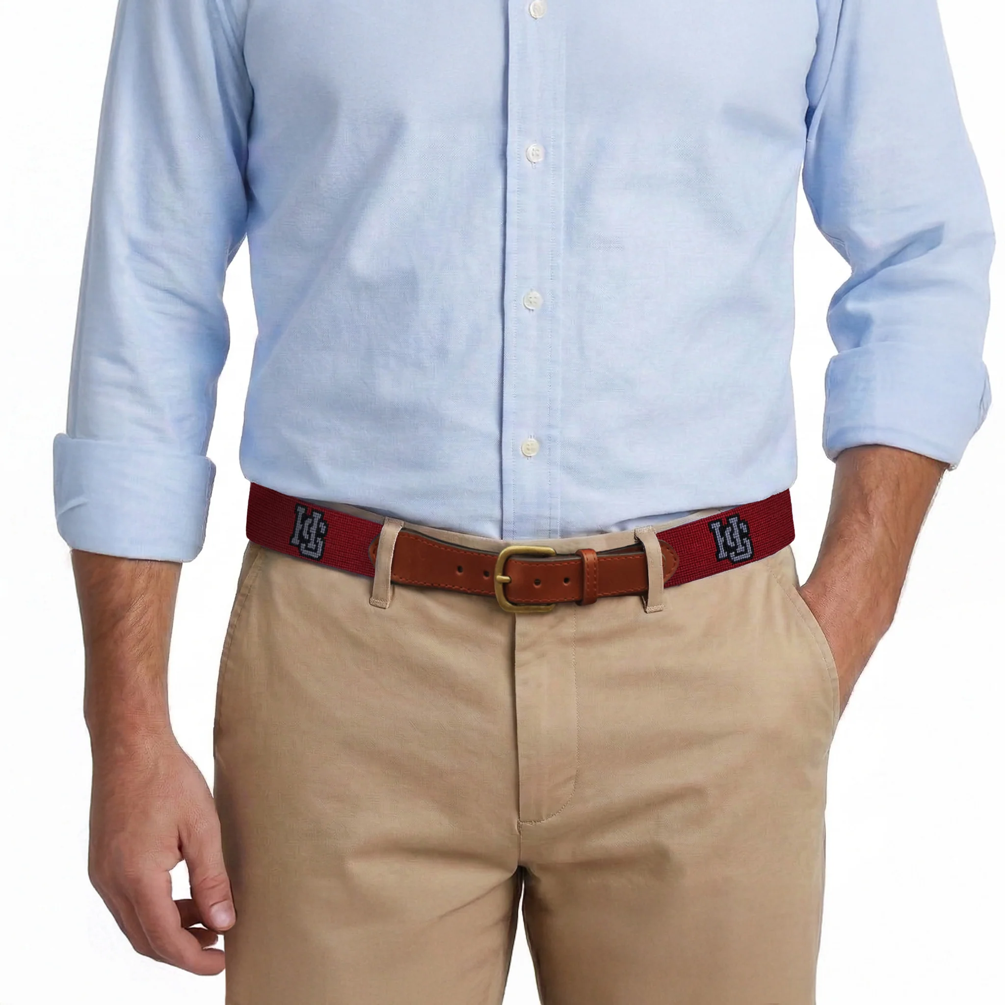 Hampden Sydney Belt (Garnet) - Image 4