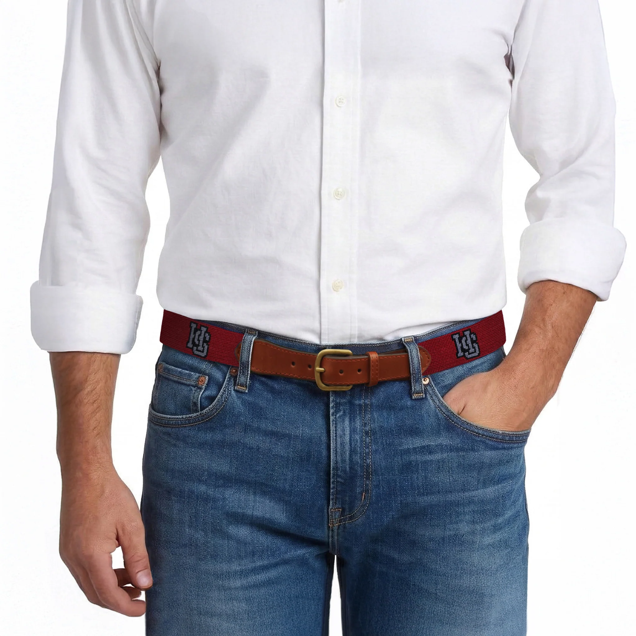 Hampden Sydney Belt (Garnet) - Image 5