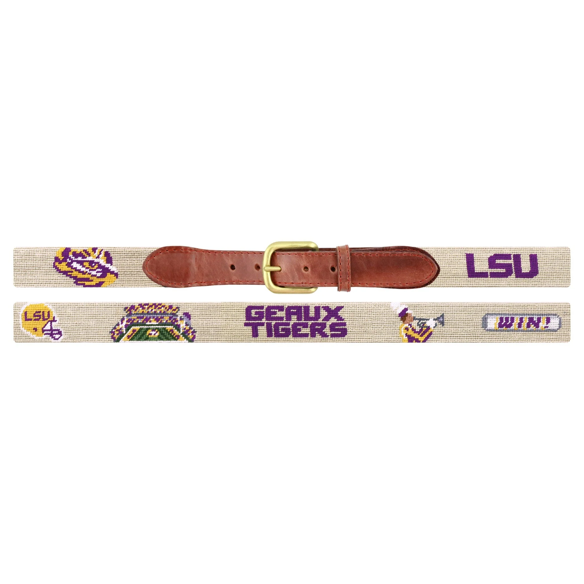 Monogrammed LSU Life Belt (Light Khaki) - Image 2