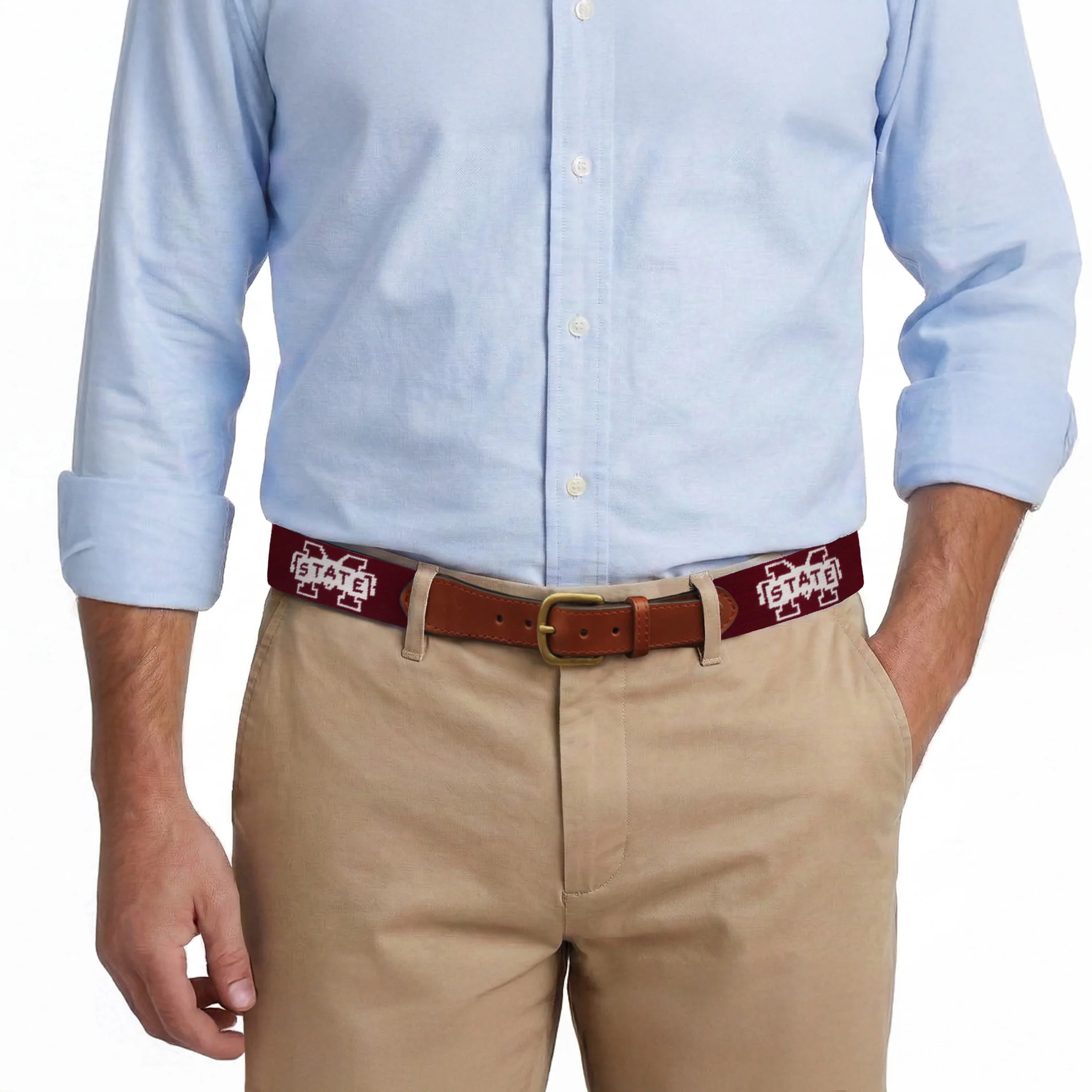 Mississippi State Belt (Maroon) - Image 4