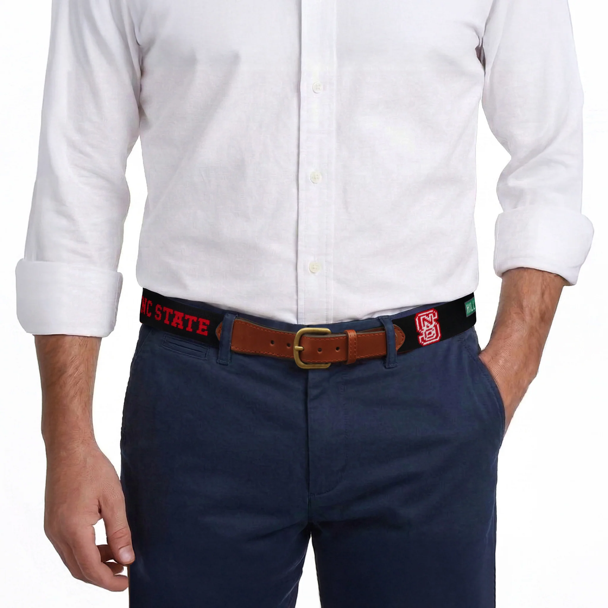 Monogrammed NC State Life Belt (Black) - Image 8