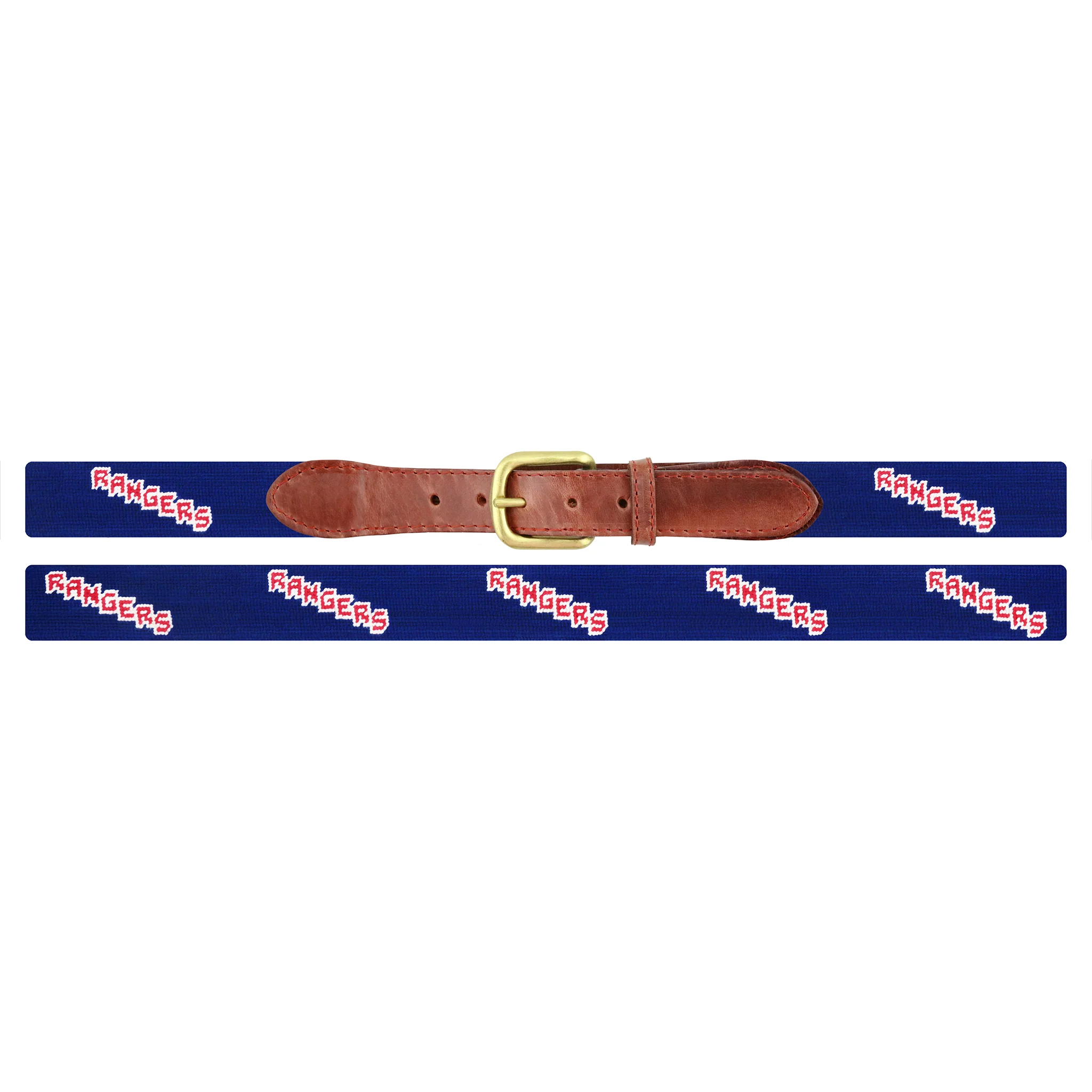 Monogrammed New York Rangers Text Belt (Dark Royal) - Image 2