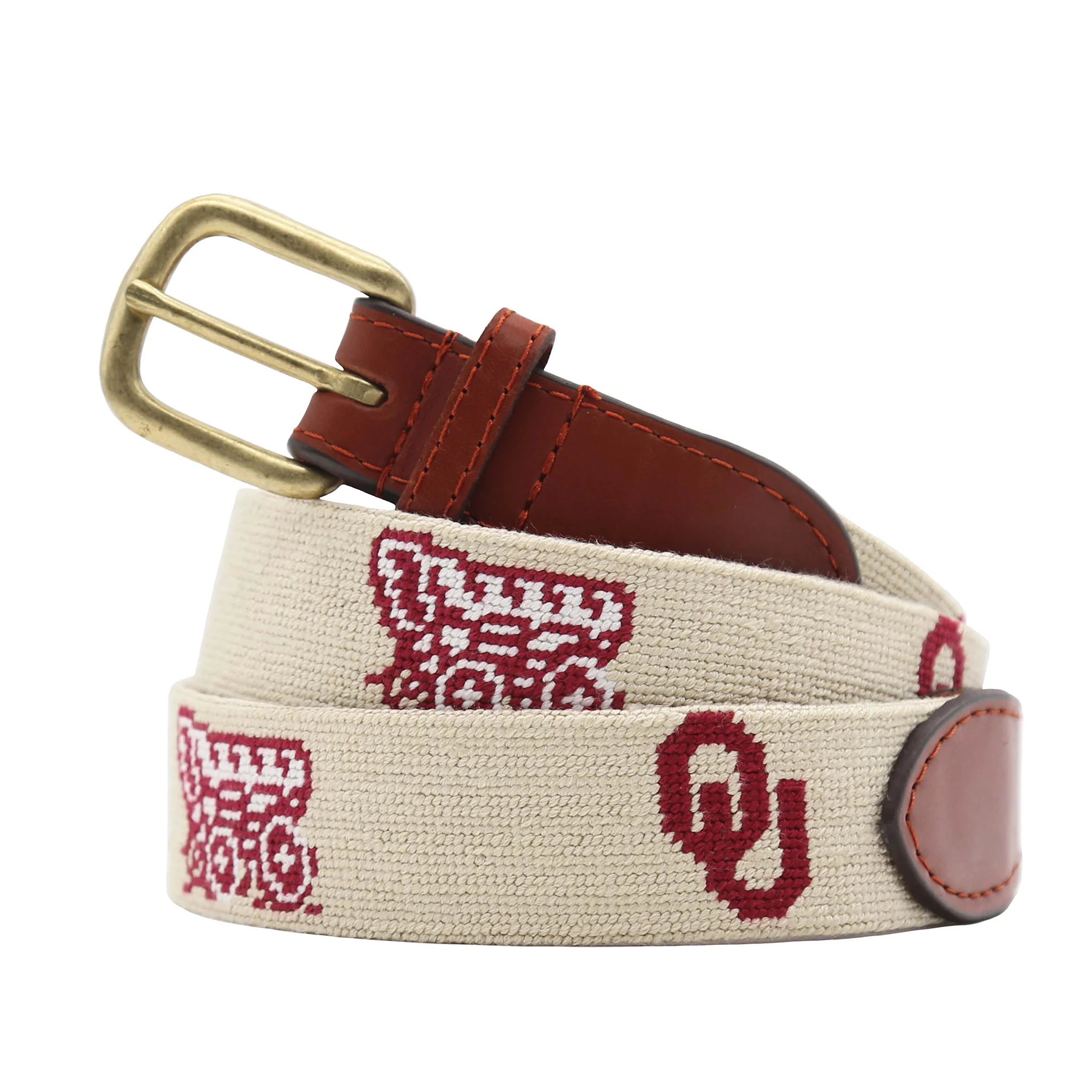 Oklahoma OU-Wagon Belt (Light Khaki)