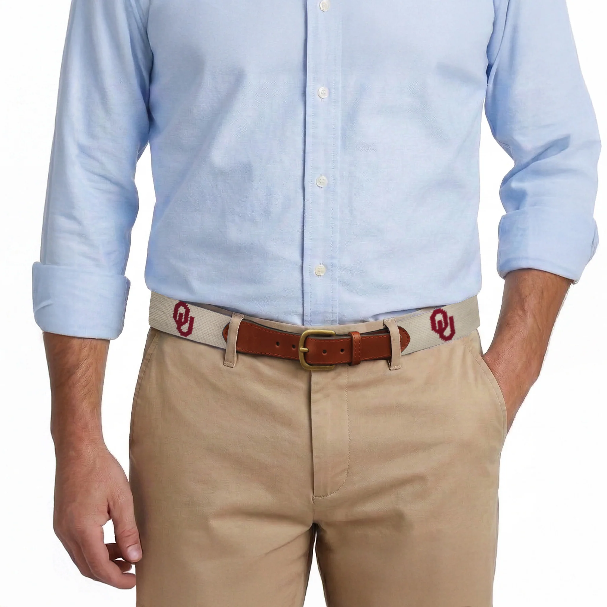 Oklahoma OU-Wagon Belt (Light Khaki) - Image 4