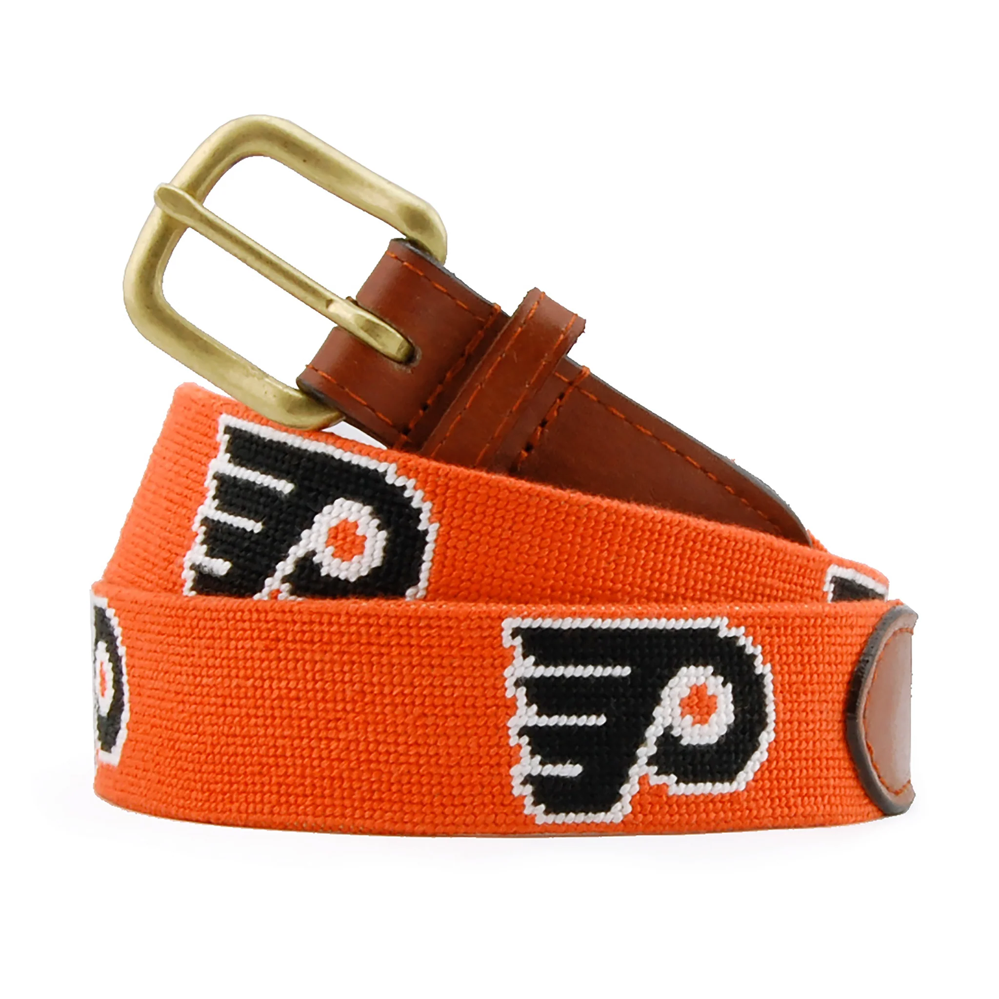 Monogrammed Philadelphia Flyers Belt (Orange)