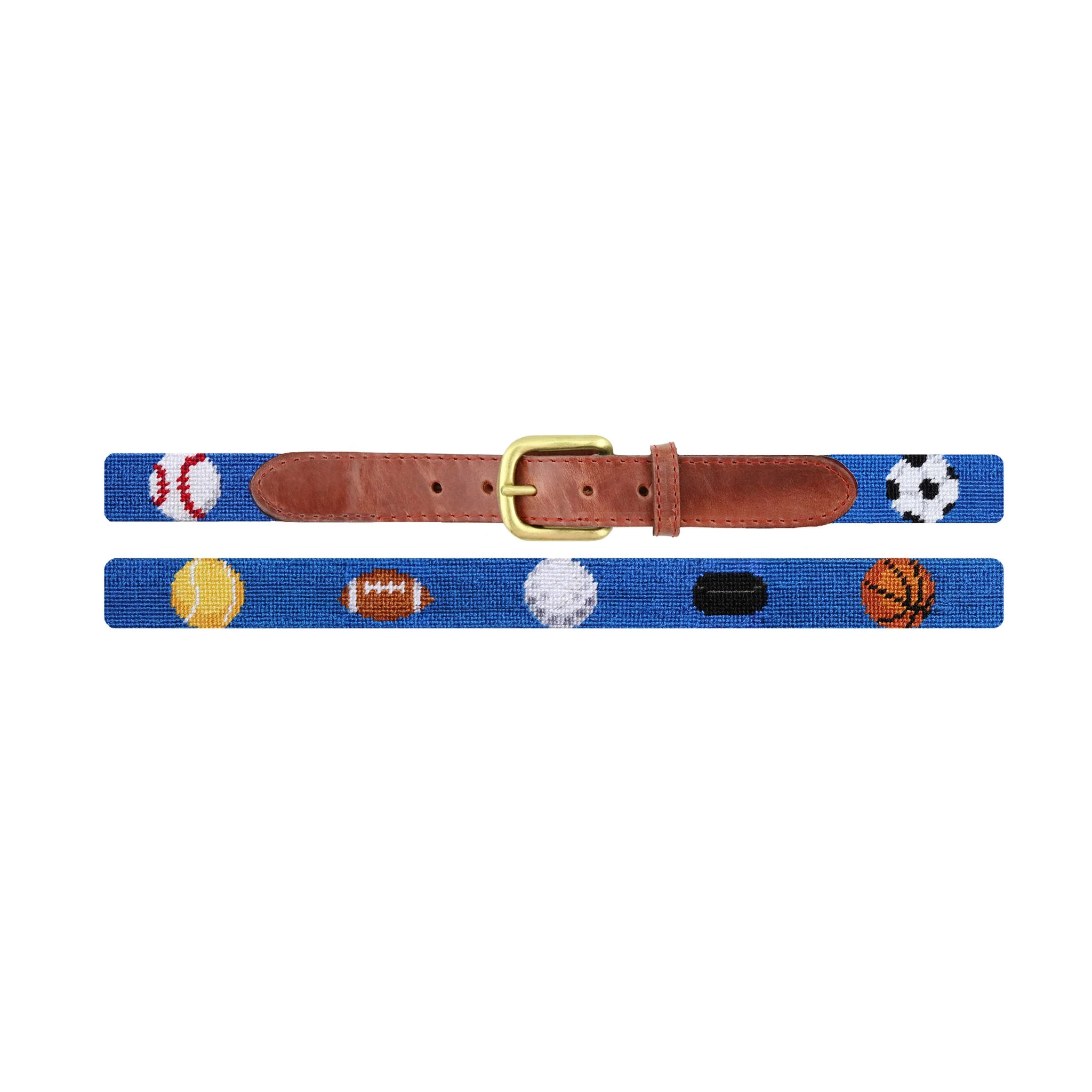Monogrammed Sports Children's Belt (Blueberry) - Image 2