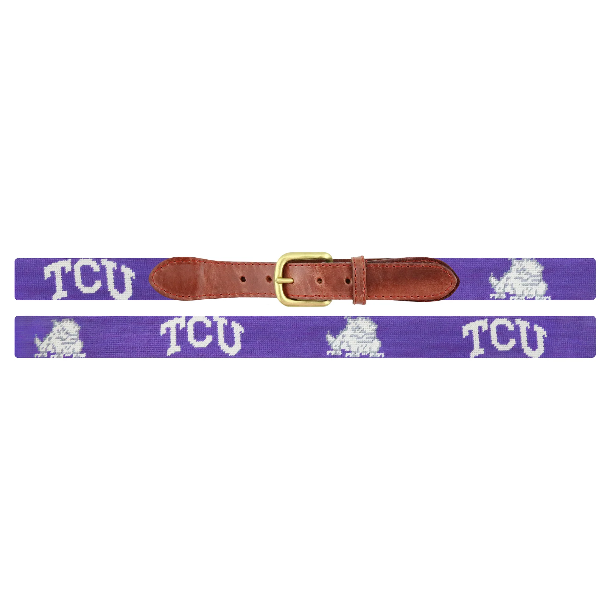 Monogrammed TCU Belt (Purple) - Image 2