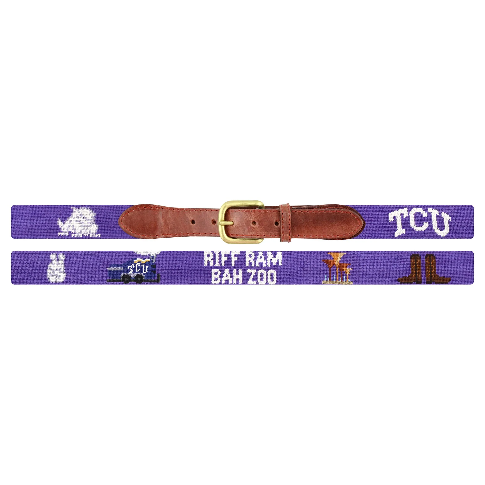 Monogrammed TCU Life Belt (Purple) - Image 2