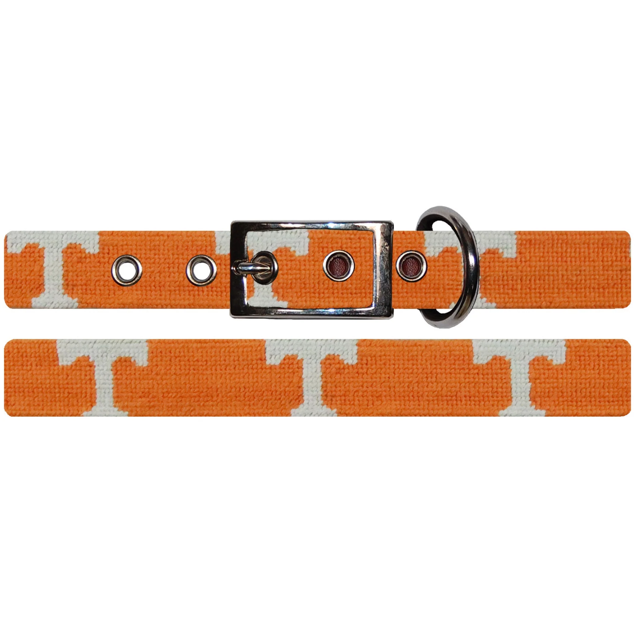 Monogrammed Tennessee Power T Dog Collar (Orange) - Image 2