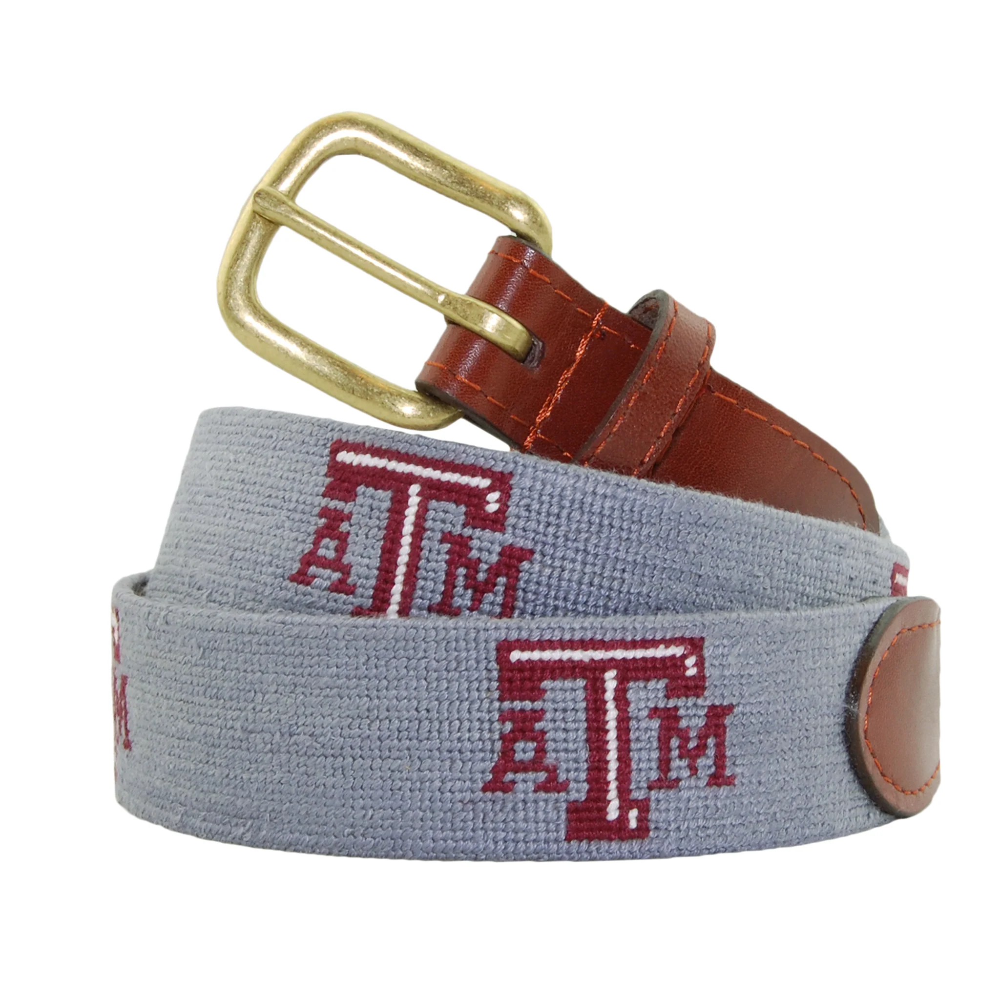 Monogrammed Texas A&M Belt (Grey)