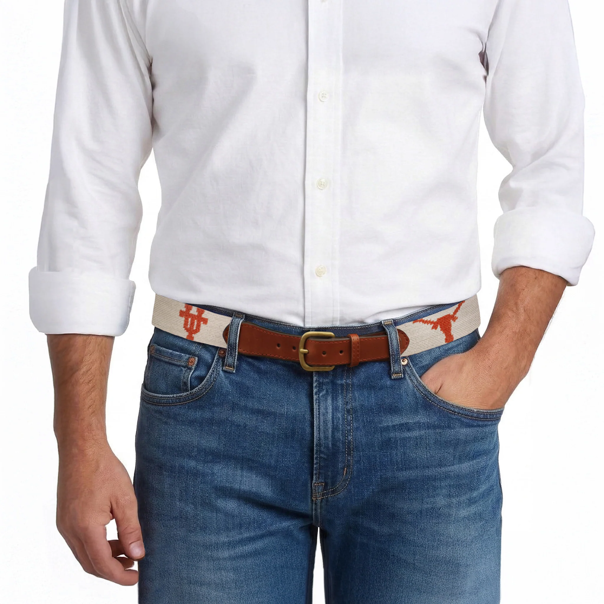 University of Texas Belt (Light Khaki) - Image 6