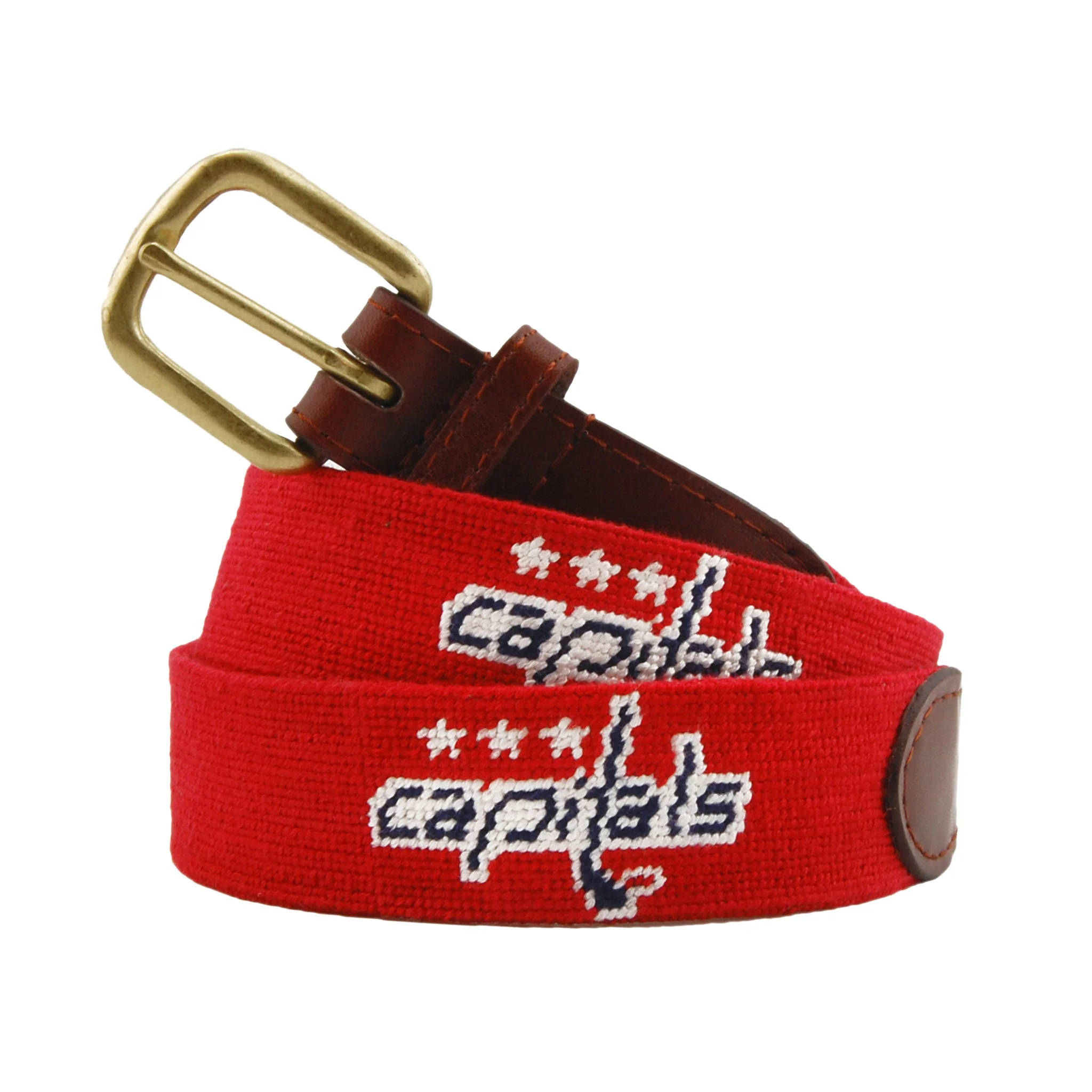 Monogrammed Washington Capitals Belt (Red)