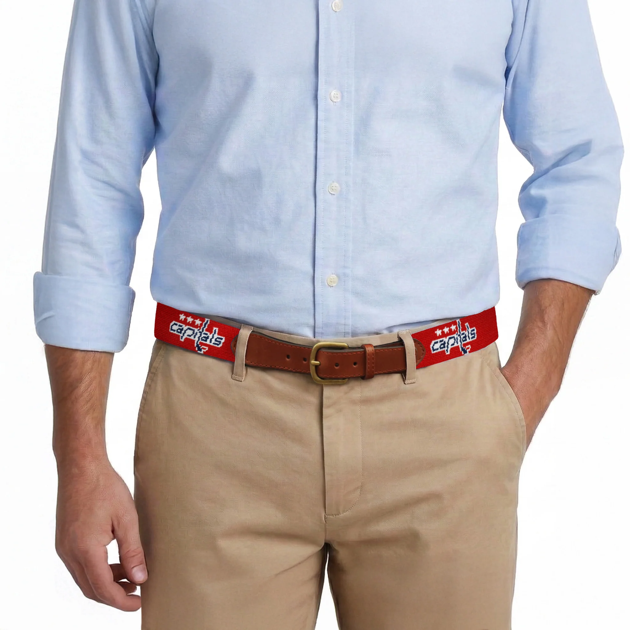Monogrammed Washington Capitals Belt (Red) - Image 4