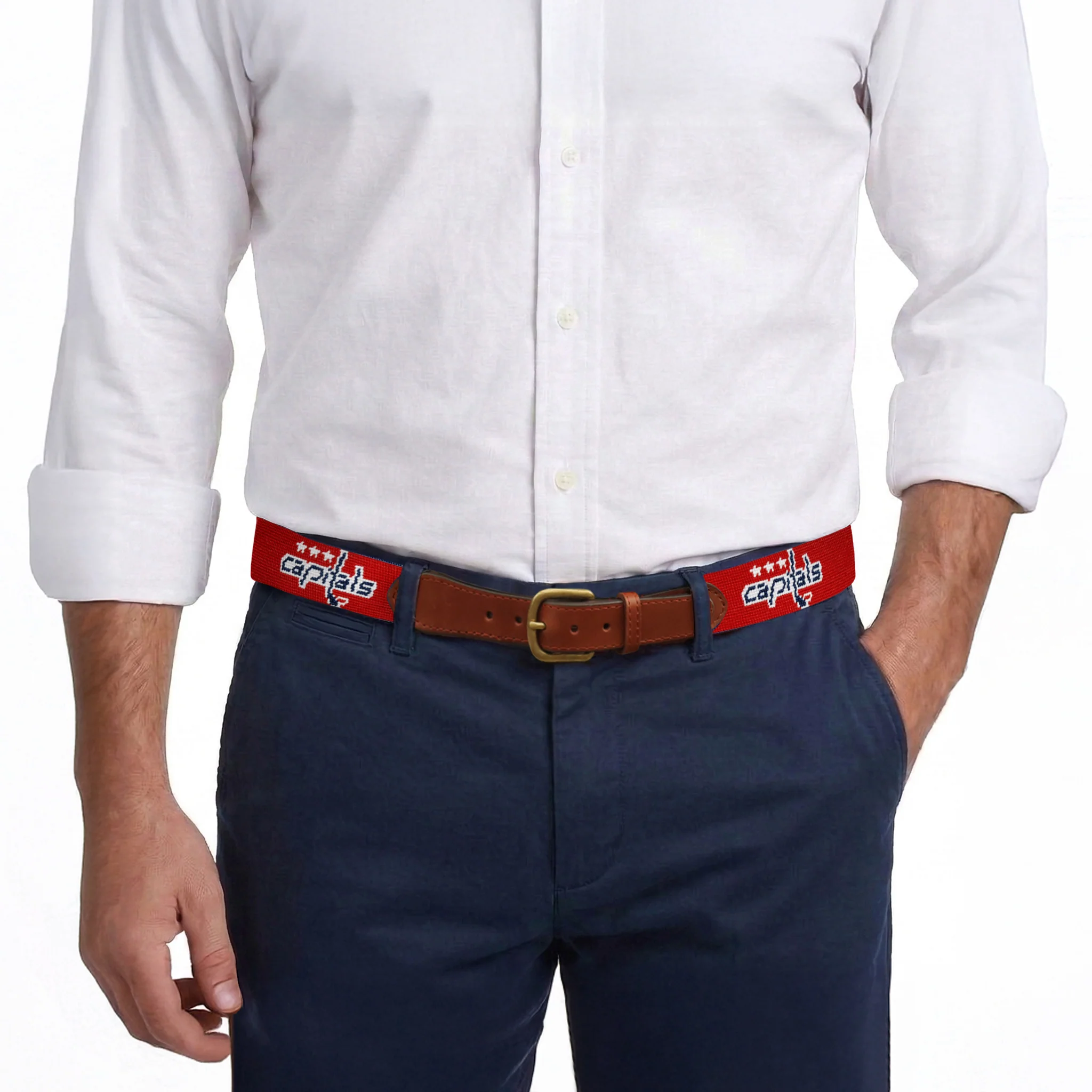 Monogrammed Washington Capitals Belt (Red) - Image 8