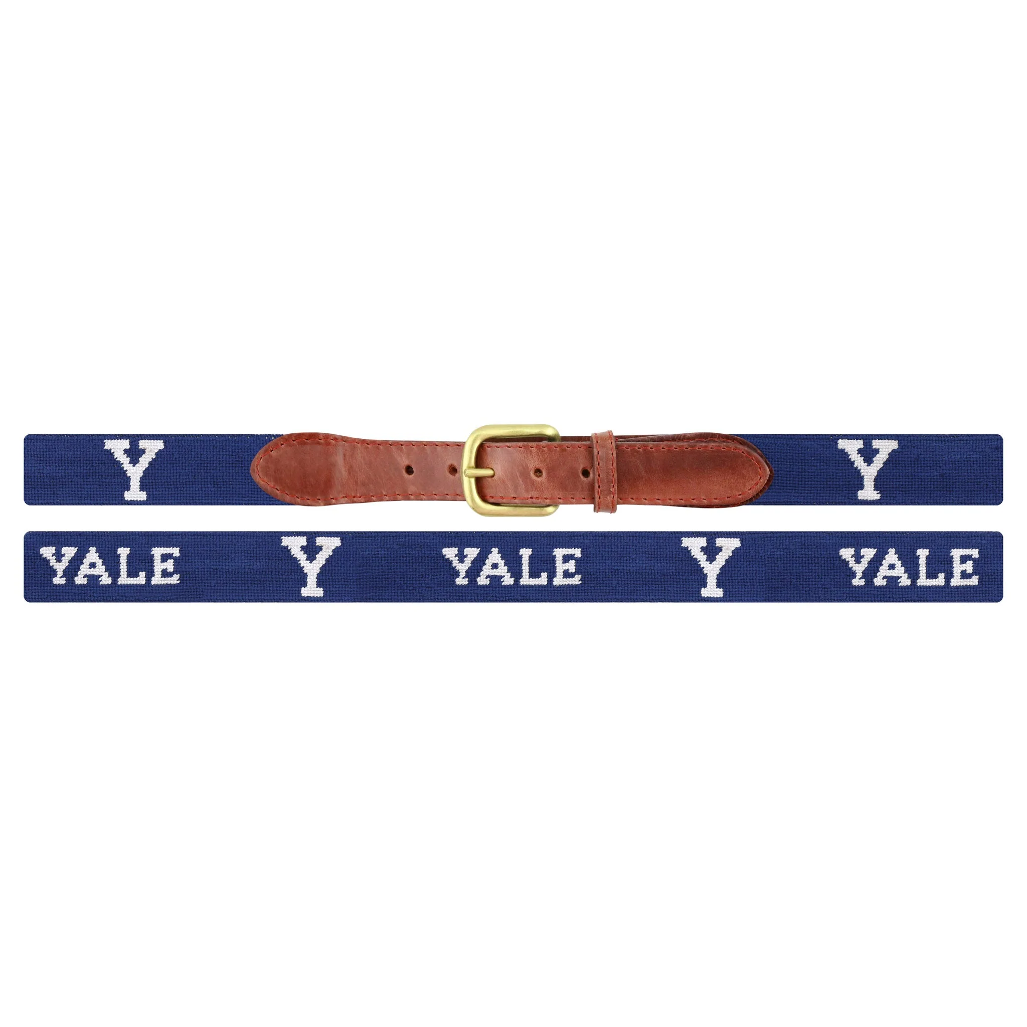Monogrammed Yale Y-Text Belt (Classic Navy) - Image 2