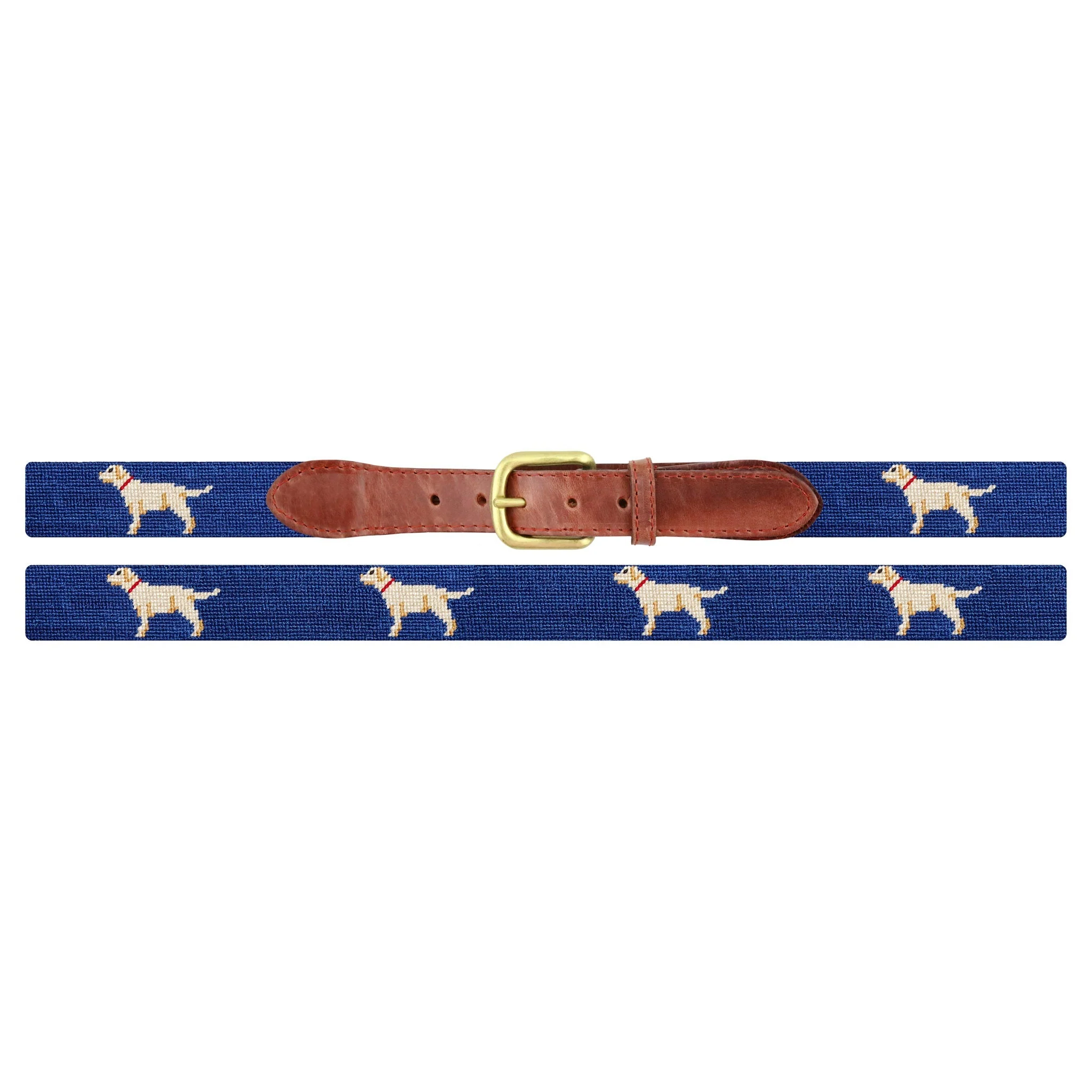 Monogrammed Yellow Lab Belt (Classic Navy) - Image 2