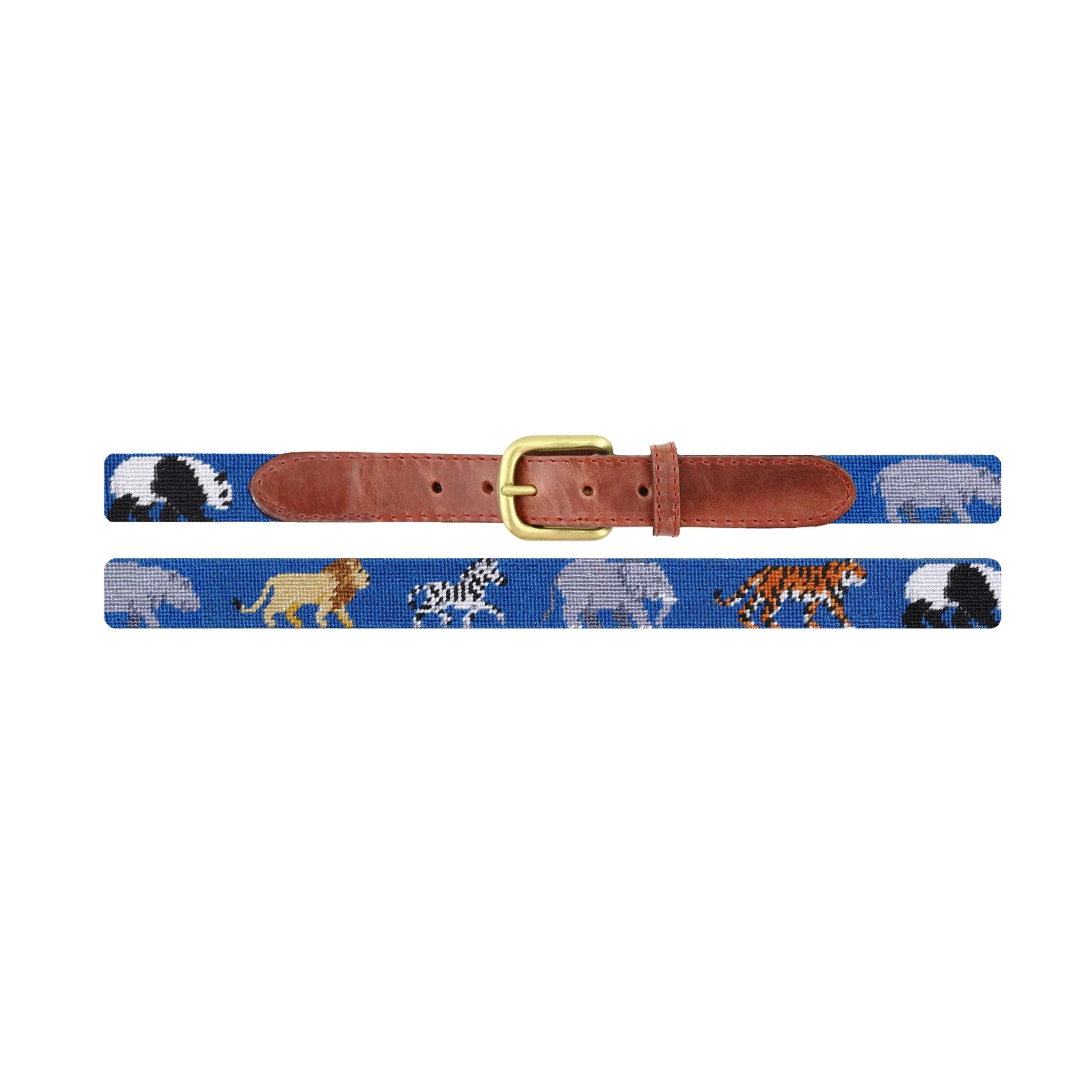 Monogrammed Zoo Children's Belt (Blueberry) - Image 2