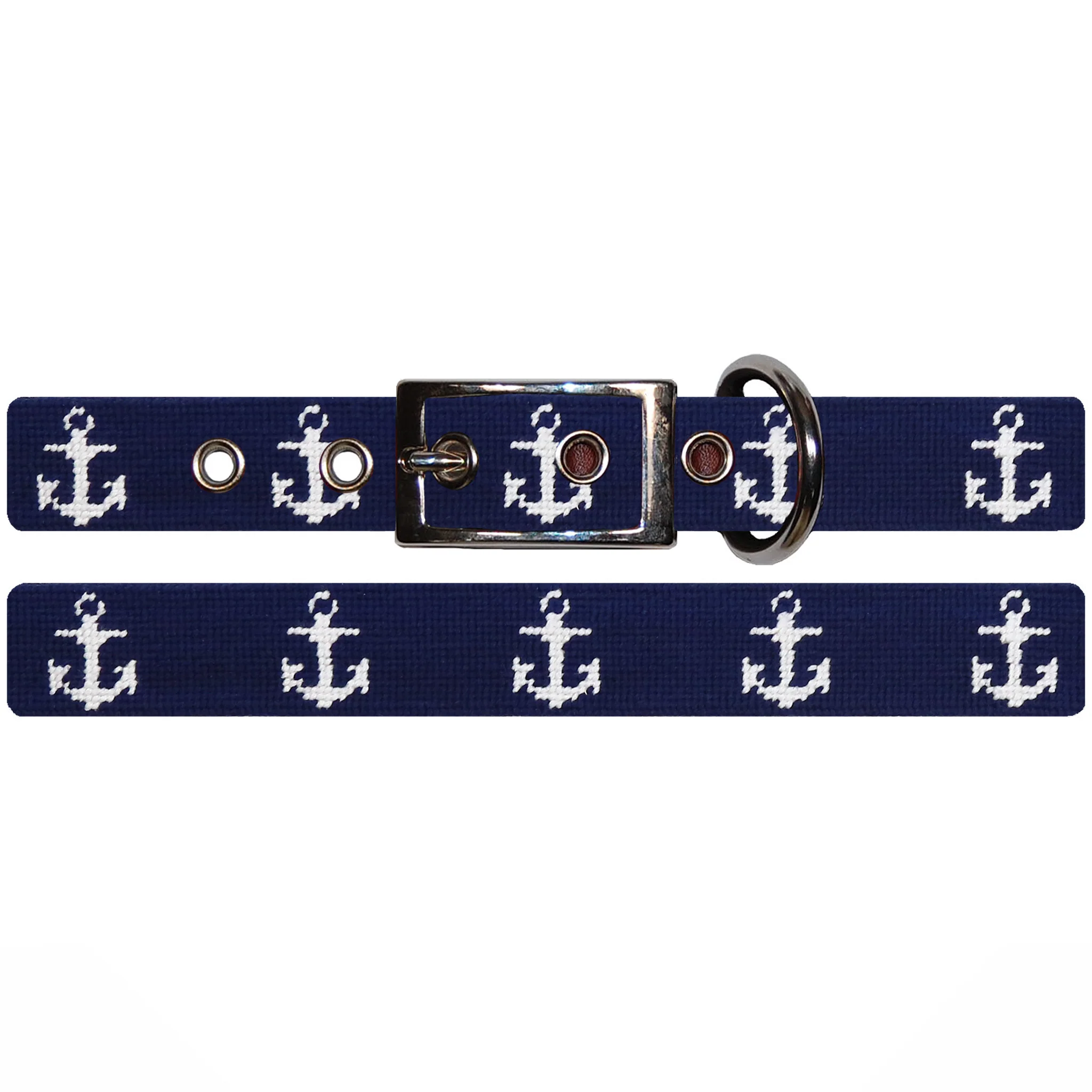 Anchor Dog Collar (Dark Navy) - Image 2